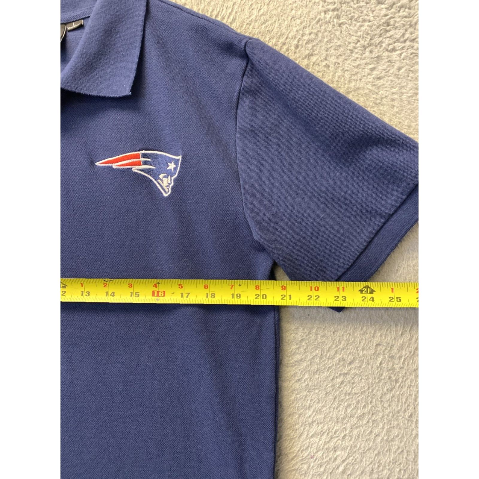 NFL New England Patriots Polo Shirt Adult Large Blue NFL Football Rugby Men 122-32 / MS Size US L / EU 52-54 / 3 - 4 Thumbnail