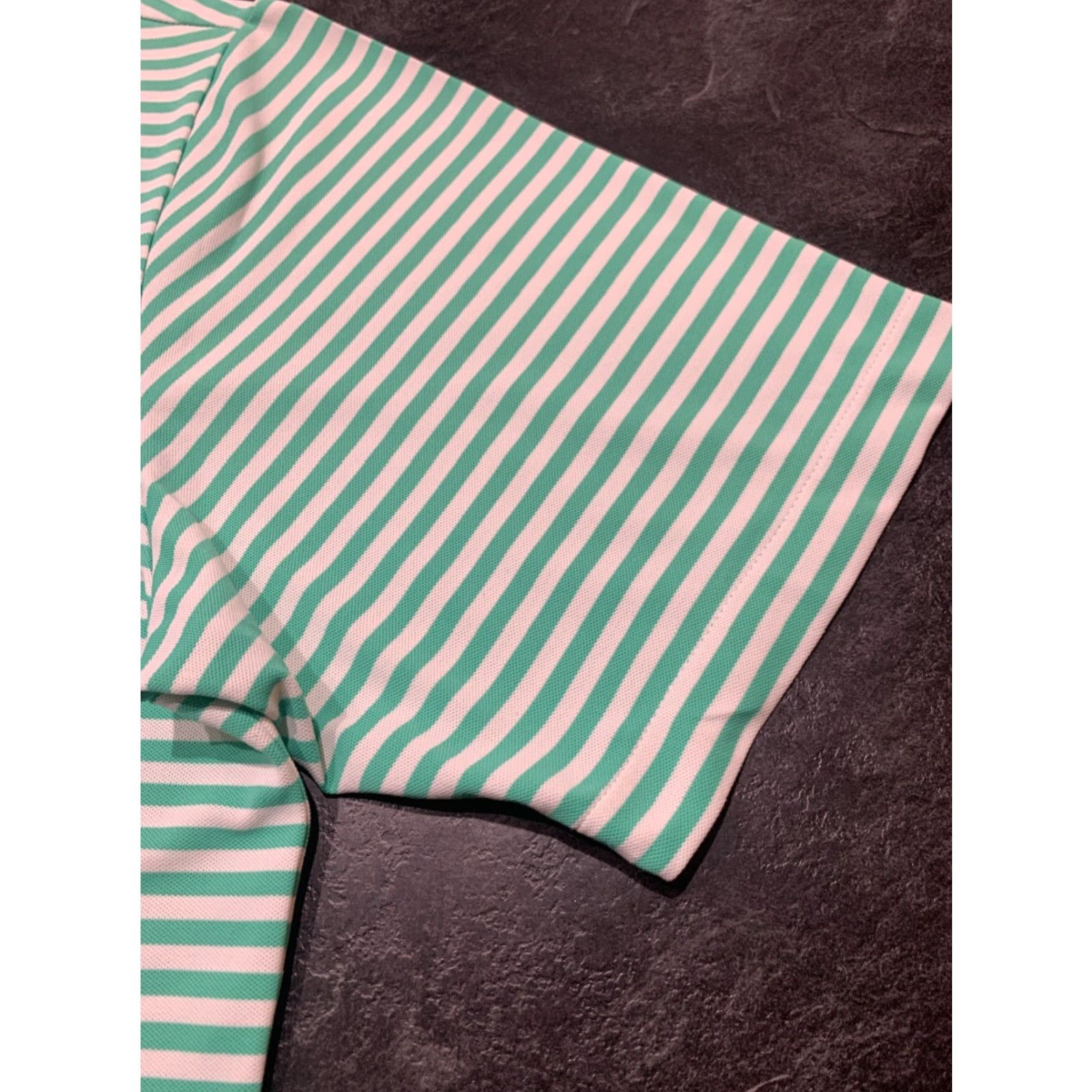 Peter Millar VINTAGE Peter Millar Summer Comfort Polo Shirt Men 2XL Golf Green White Multi Summer Size US XXL / EU 58 / 5 - 3 Thumbnail