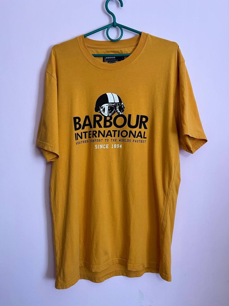Barbour × Vintage Barbour International T-Shirt Mustard Yellow Size XL Size US XL / EU 56 / 4 - 1 Thumbnail