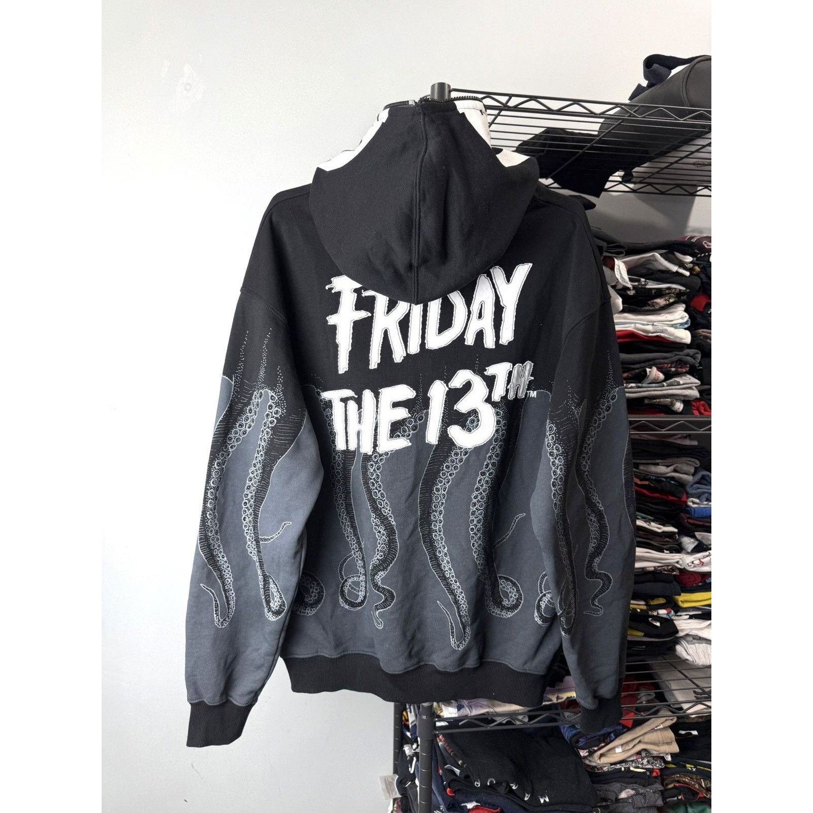 Octopus Crazy Octopus Friday The 13th Full Zip Printed Hoodie Horror Size US M / EU 48-50 / 2 - 2 Thumbnail