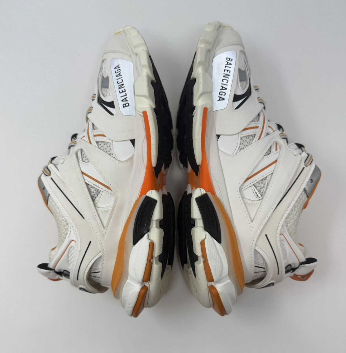 Balenciaga Balenciaga Track Sneaker White/Orange Size US 8 / EU 41 - 3 Thumbnail