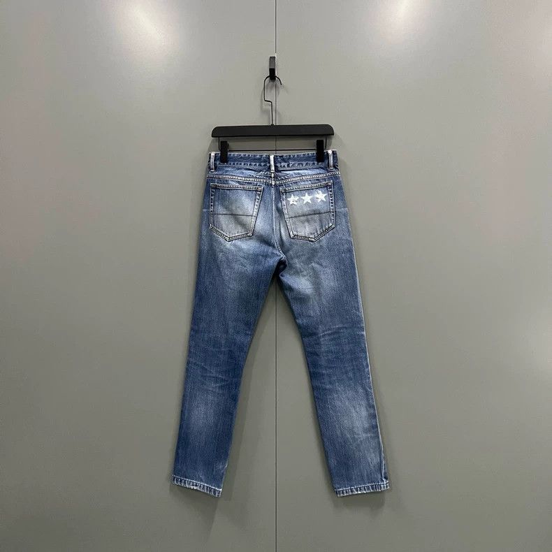 Givenchy Givenchy Size XXS Distressed Washed Denim Pants Size US 31 - 2 Thumbnail
