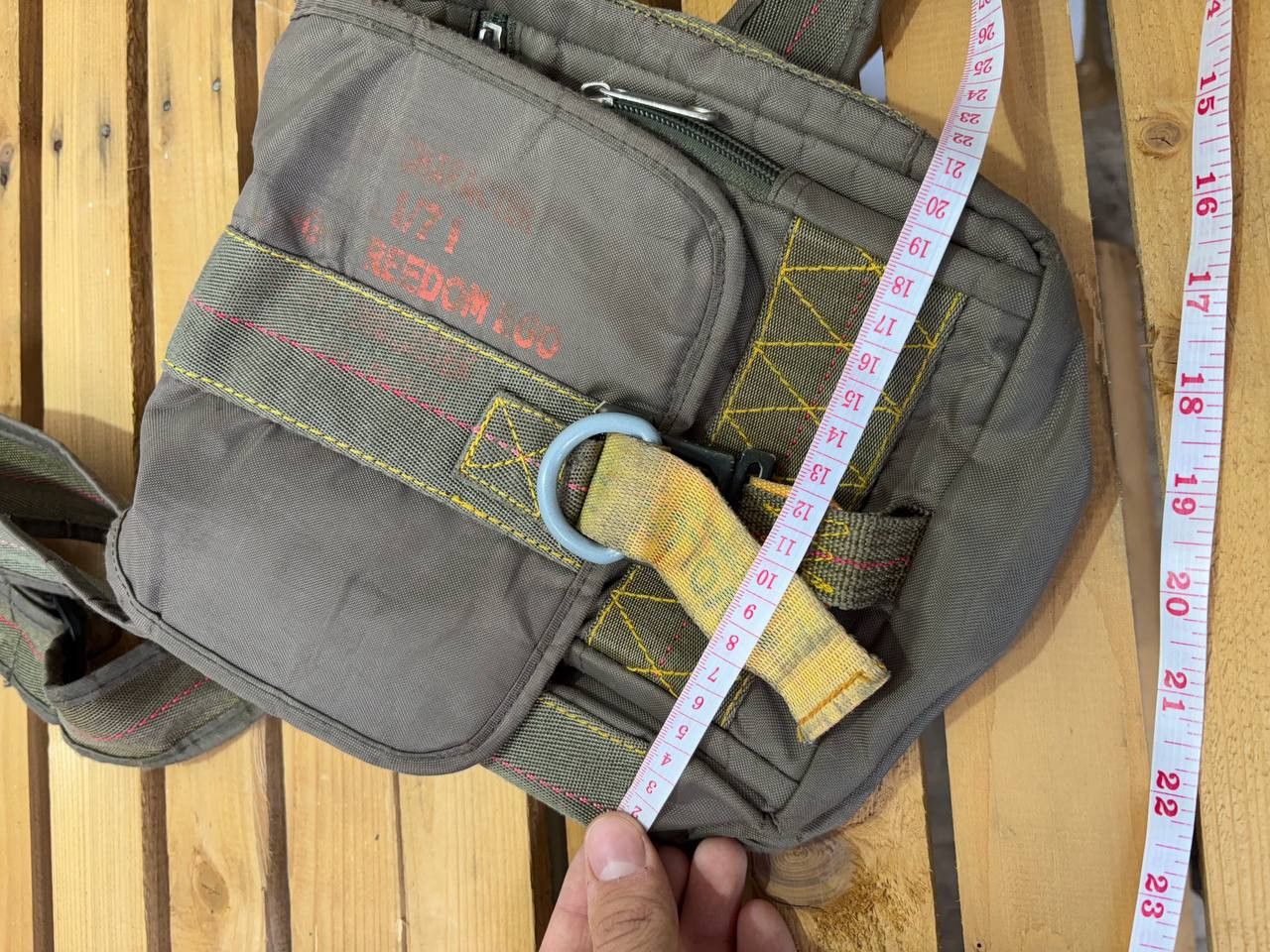 Japanese Brand Vintage Diesel style Y2K Avant Garde Distressed sling Bag Size ONE SIZE - 16 Thumbnail