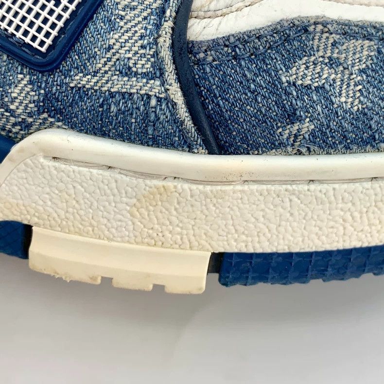 Louis Vuitton Louis Vuitton Blue and white color-matching casual sports Size US 4.5 / IT 34.5 - 9 Thumbnail