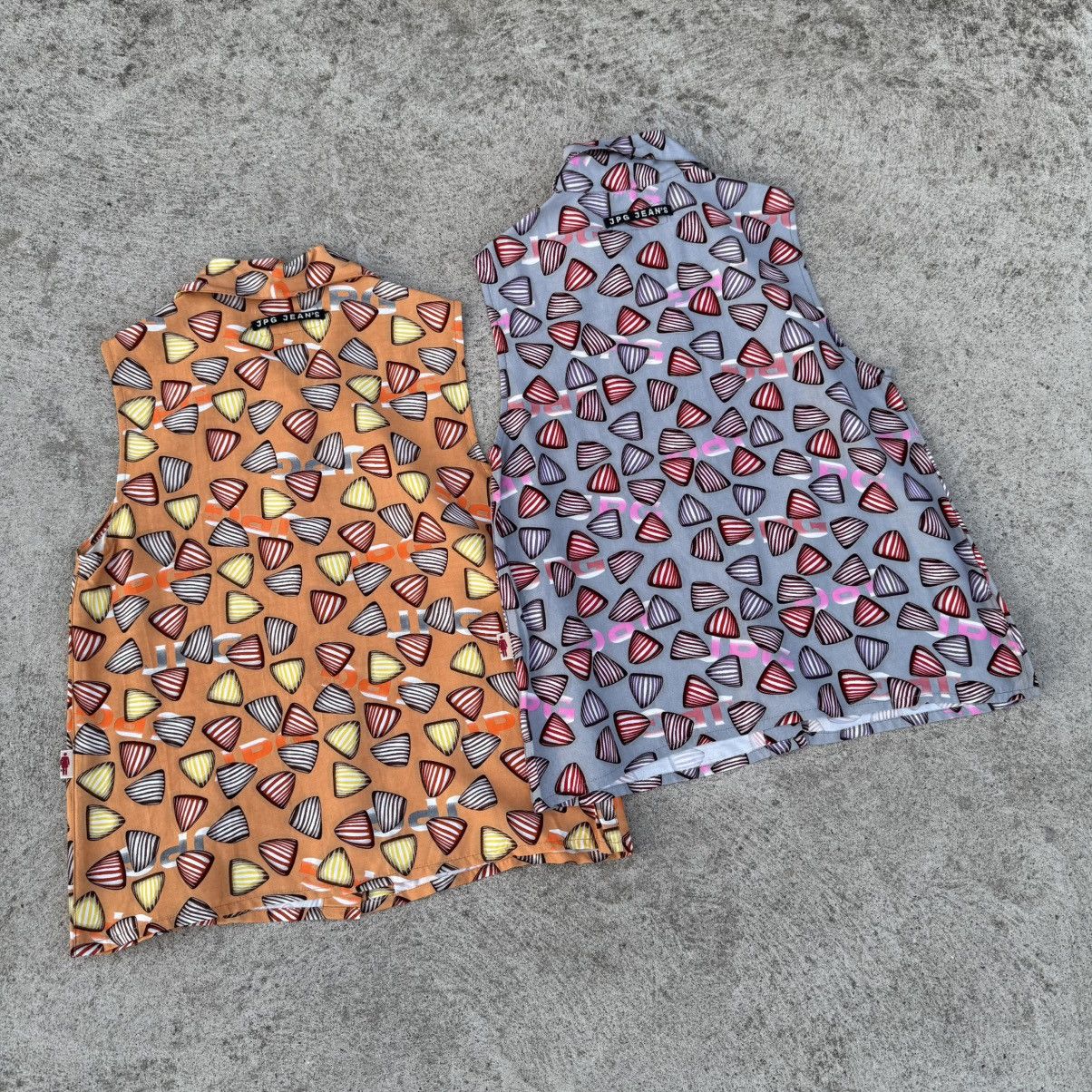 Jean Paul Gaultier × Vintage Lot of 2 Vintage 00’s JPG Jean’s Donna Sleeveless Shirts Size M / US 6-8 / IT 42-44 - 15 Thumbnail