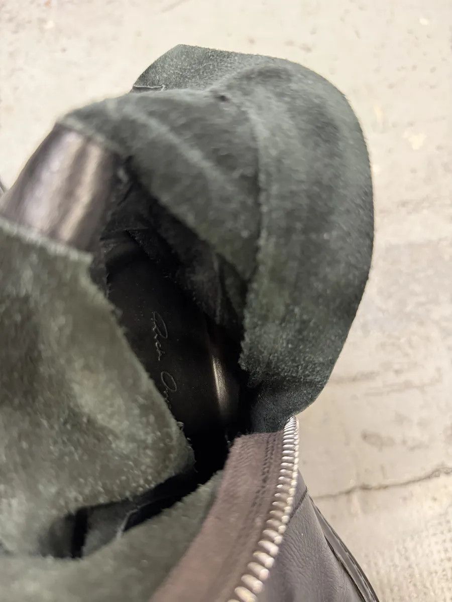 Rick Owens Rick Owens Black Leather Ankle Abstract Boots Size US 8.5 / EU 41-42 - 5 Thumbnail