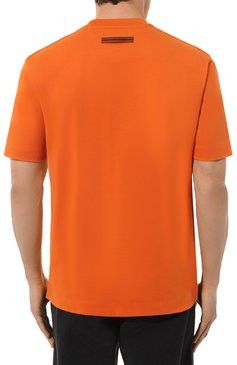 Ermenegildo Zegna o1s1rm0225 RUD36 T-Shirt in Orange Size US L / EU 52-54 / 3 - 4 Thumbnail