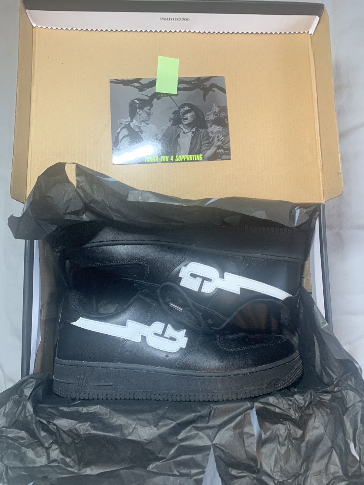 image of Goth&money Goth Money Records Gstarz Shoes in Black, Men's (Size 12)