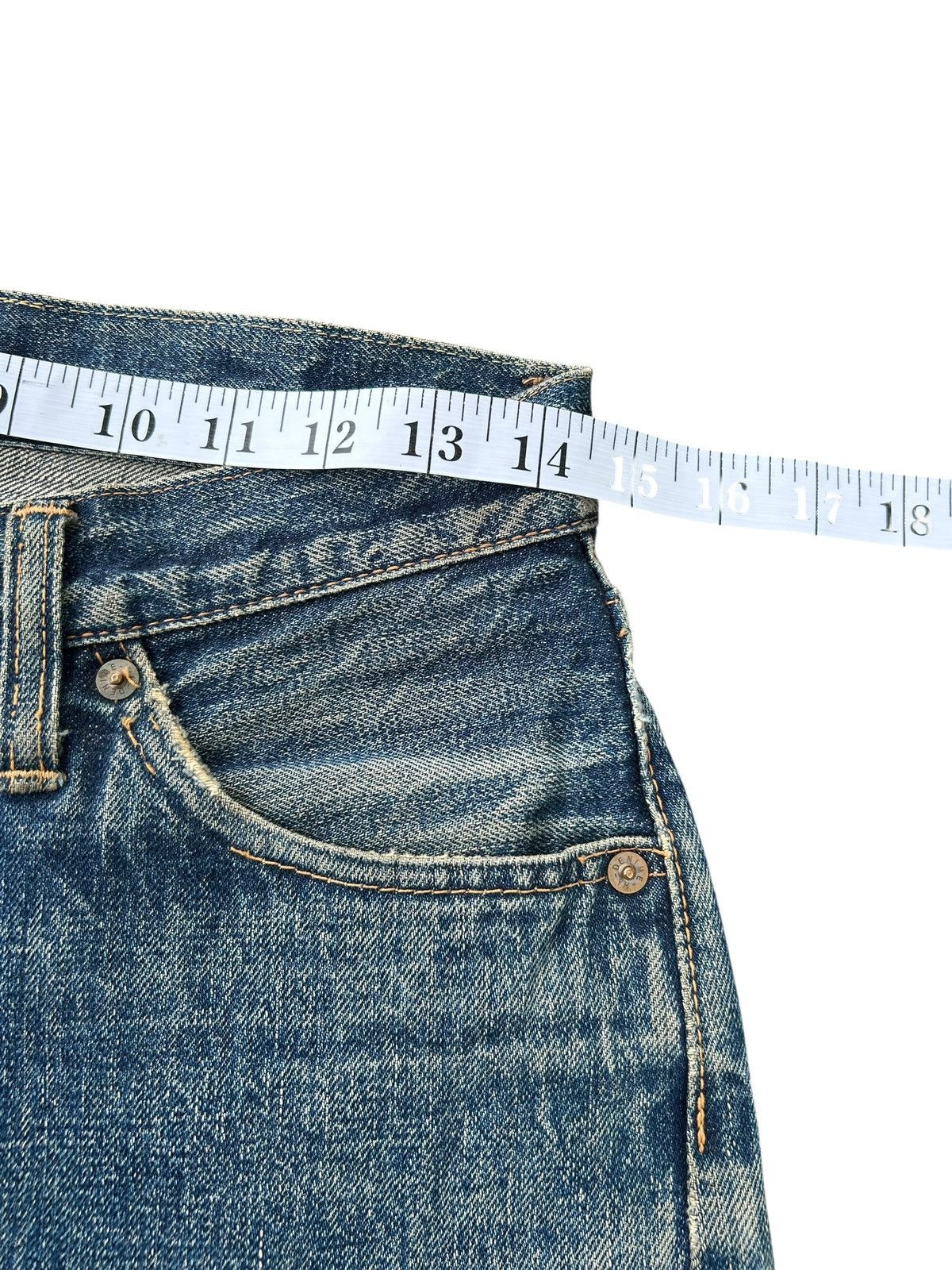 Kapital Thrashed Vintage Denime Selvedge Denim Jeans Size US 29 - 20 Thumbnail