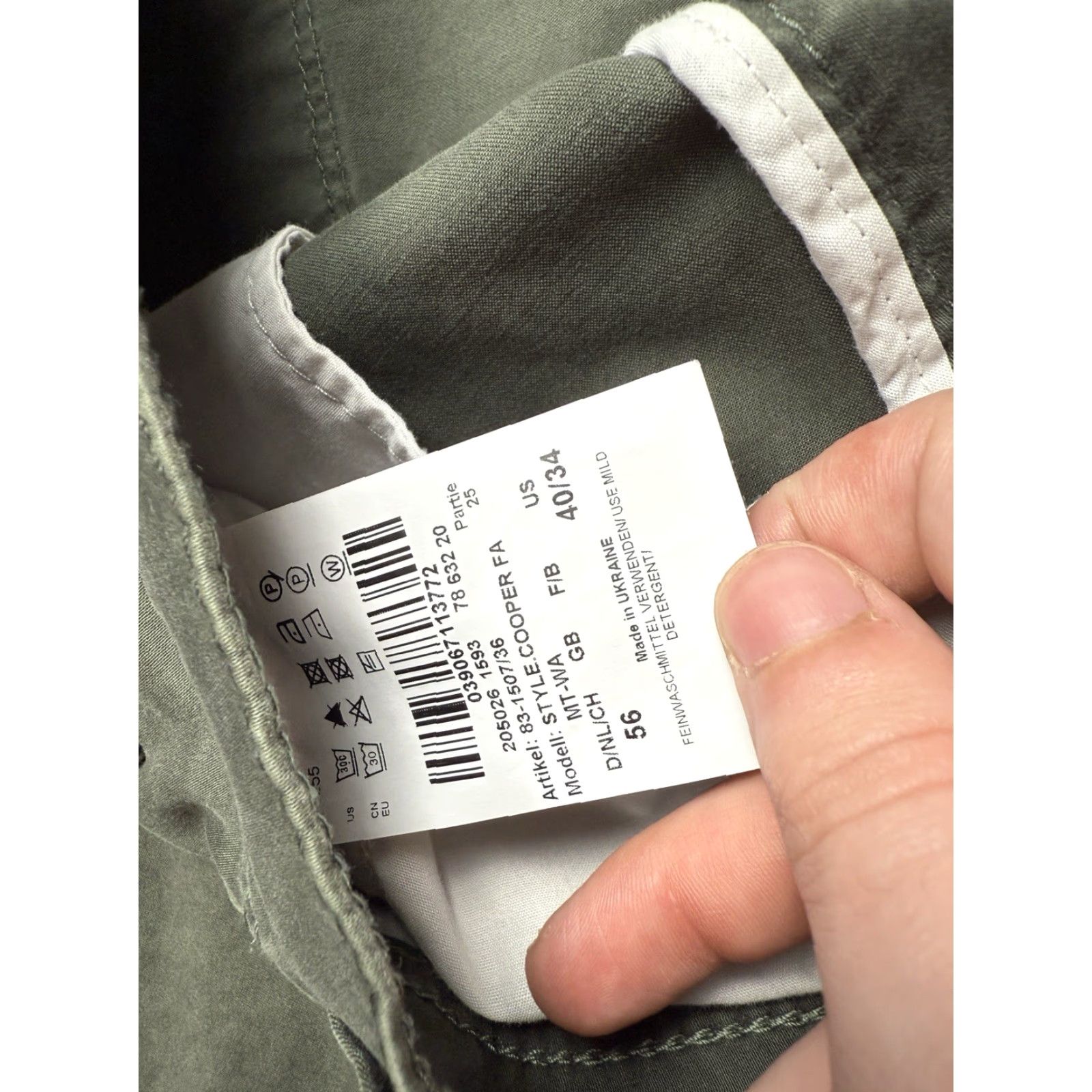 BRAX Brax Feel Good Cooper Fancy Straight Chino Stretch Pants Mens 40X34 Green Vintage No Size US 40 / EU 56 - 6 Thumbnail