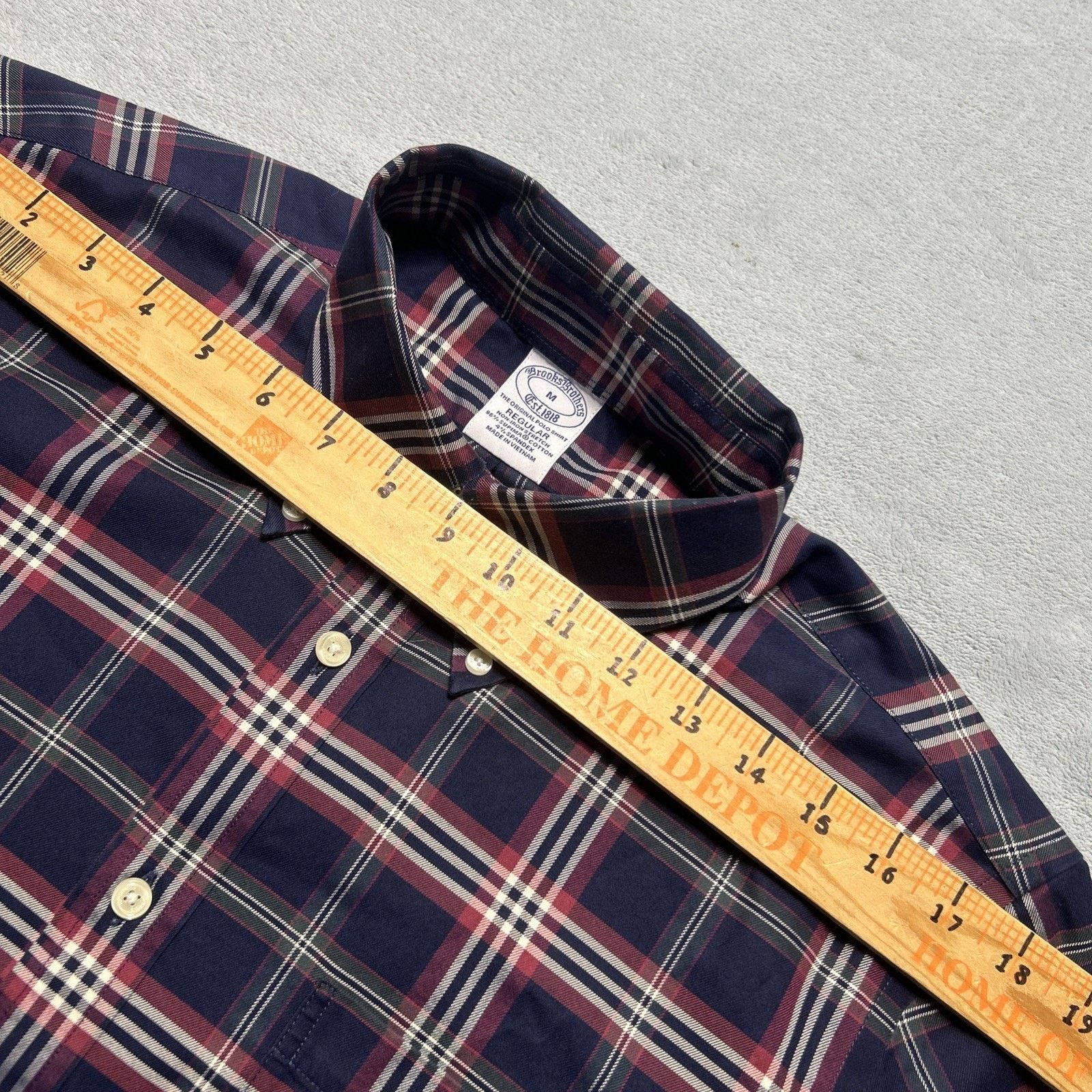 Brooks Brothers Brooks Brothers Flannel Button Shirt Medium Pocket Oxford Size US M / EU 48-50 / 2 - 11 Thumbnail