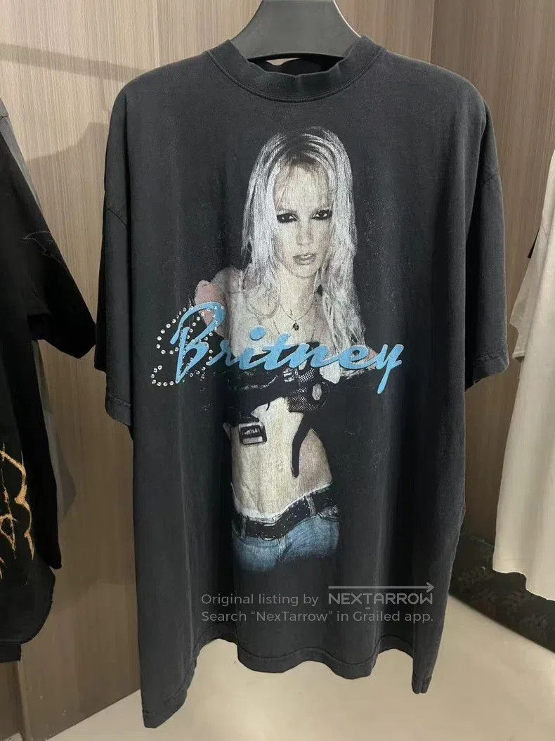 Balenciaga Balenciaga Britney Spears Music Collab Aged Short