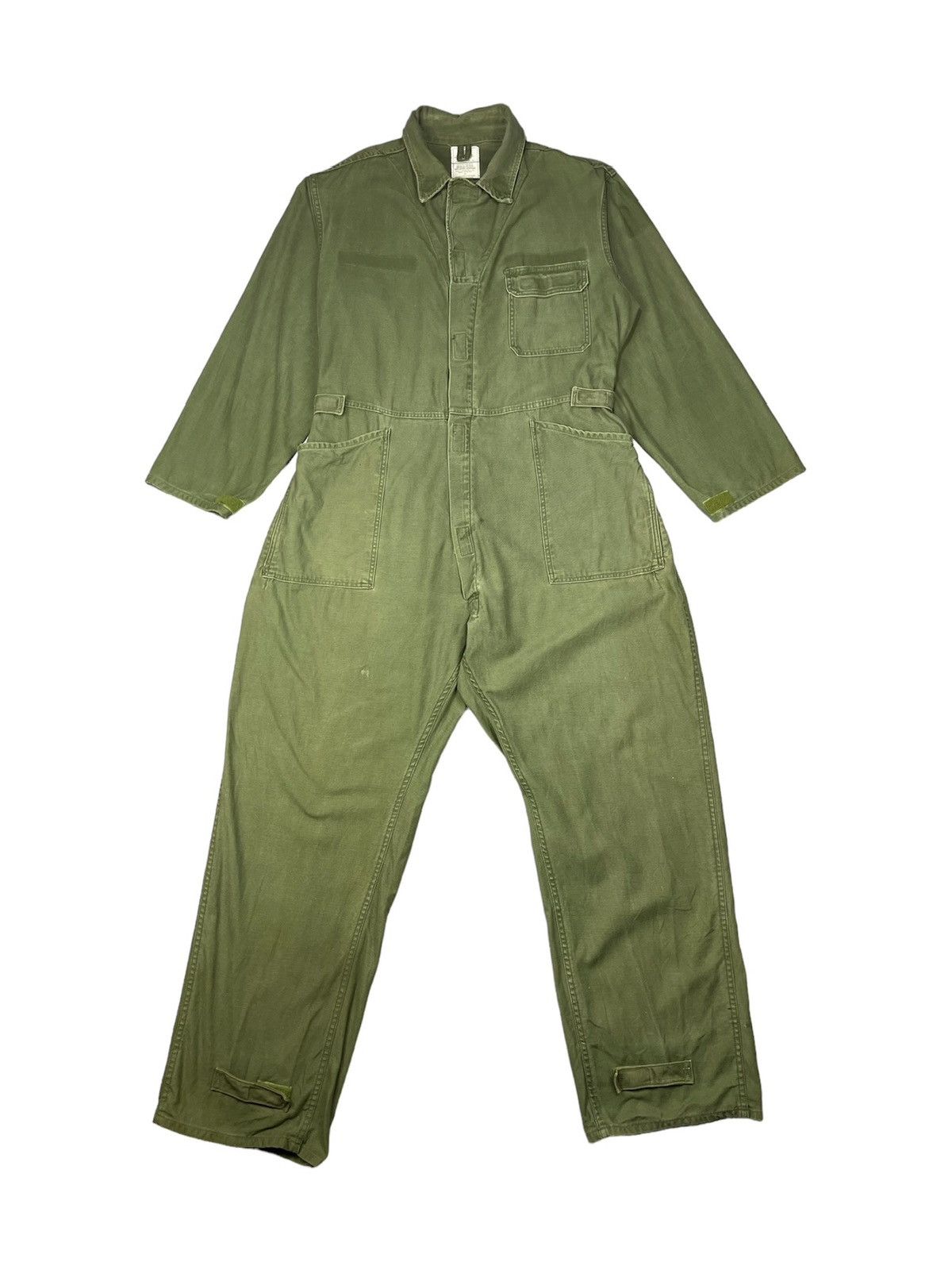 【CLASSICO】 Military Overalls SE Green / FLCCDA2U06 Vintage US Army OG-107 Cotton Sateen Coveralls M Army Green