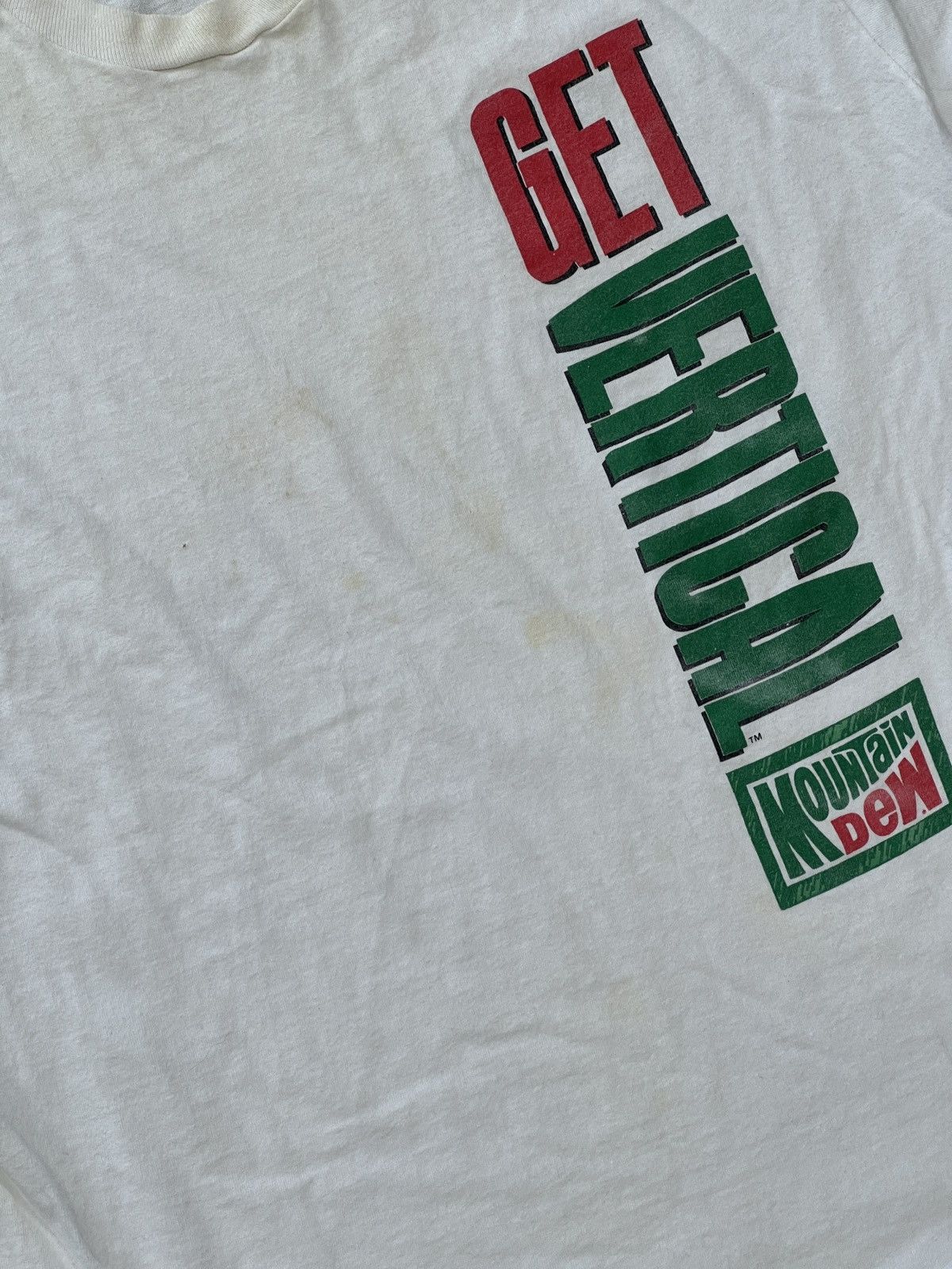 Vintage Vintage Get Vertical Mountian Dew Promo Single Stitch Tee XL Size US XL / EU 56 / 4 - 5 Thumbnail
