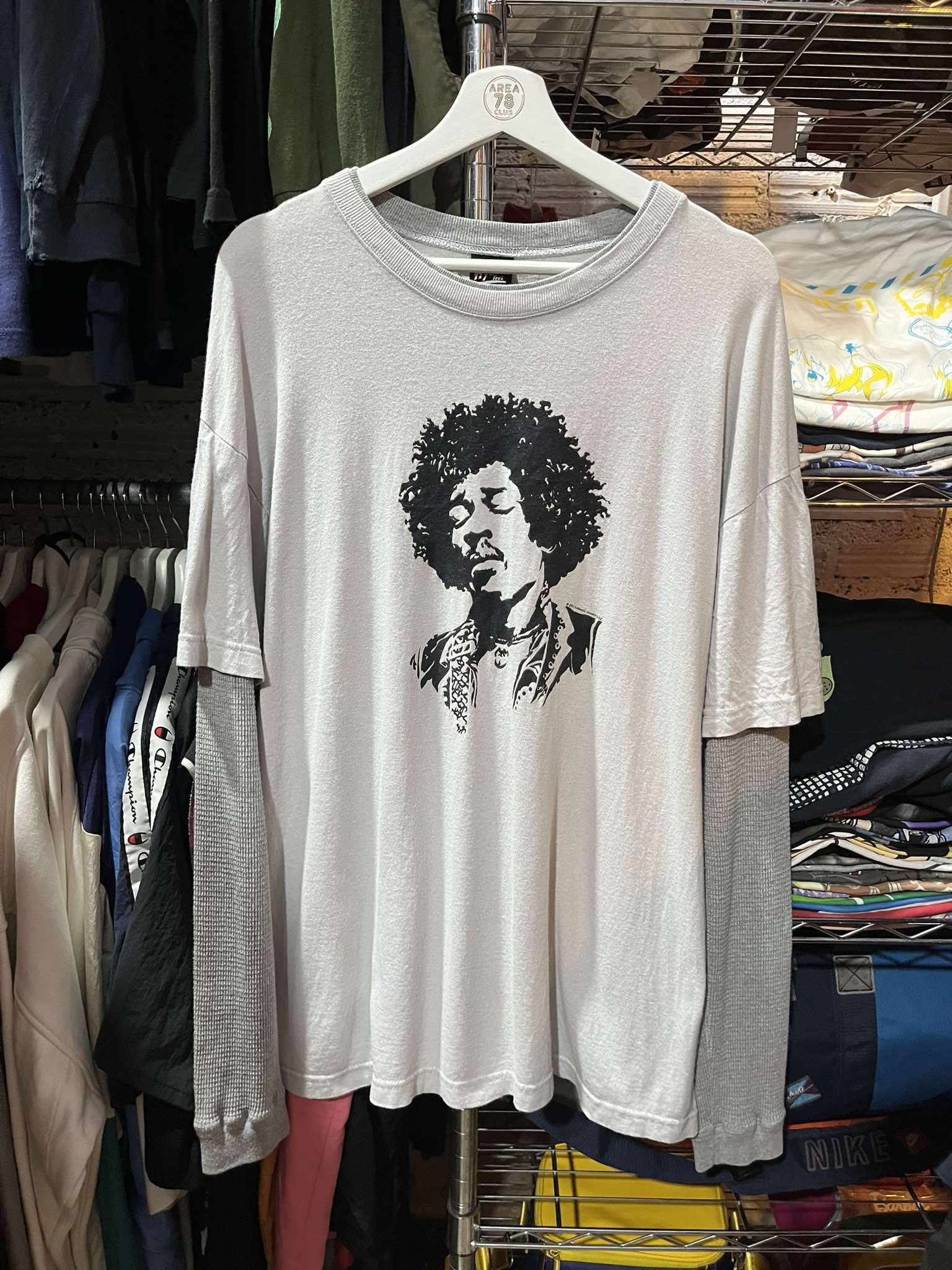 Jimi Hendrix Jimi Hendrix Psychedelic Rock Double Layer Tee 2005s Size US XL / EU 56 / 4 - 1 Thumbnail