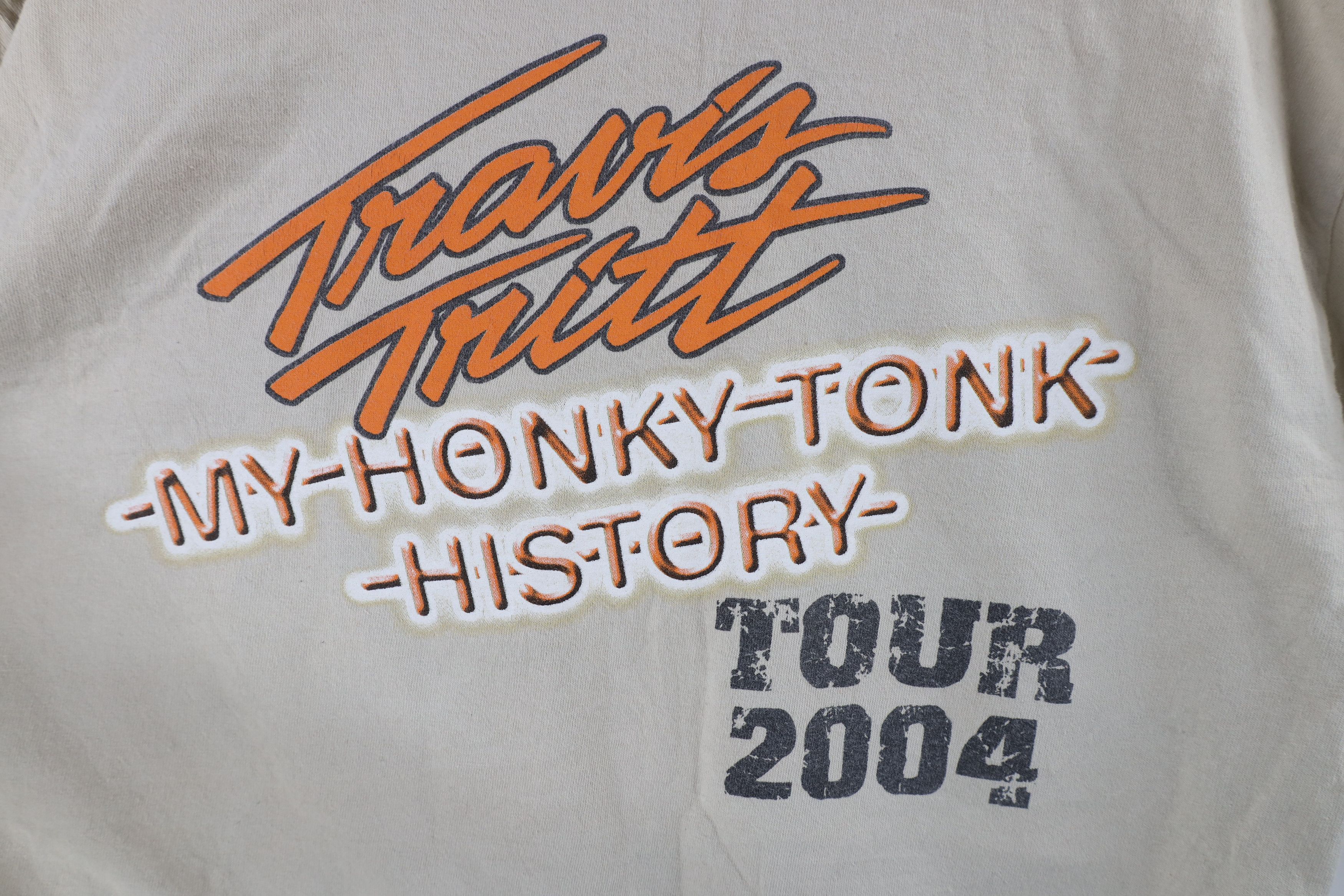 Vintage Vintage Tonk History 2004 Travis Tritt Band Tour T-Shirt Size US L / EU 52-54 / 3 - 6 Thumbnail