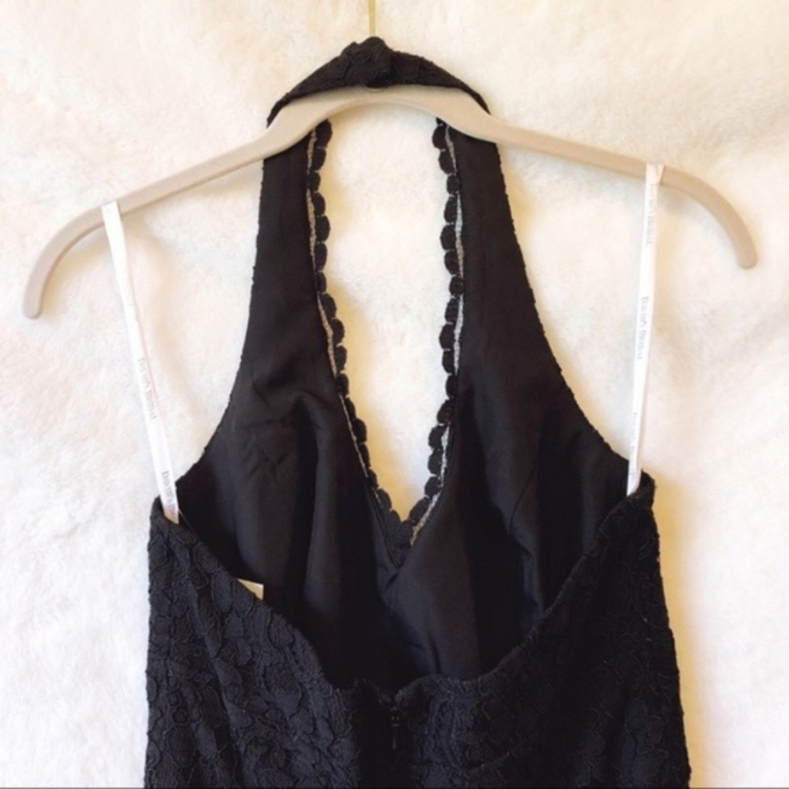 Other David’s Bridal Black Halter Top Laced Short Dress Size S / US 4 / IT 40 - 4 Thumbnail