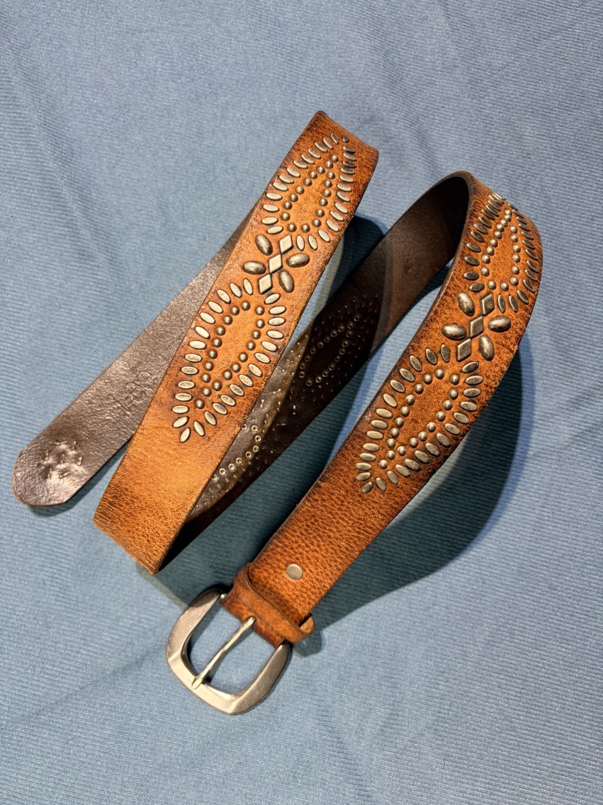 Lee 90s Lee X Kapital Kountry vtg studded leather belts Size 38 - 2 Thumbnail