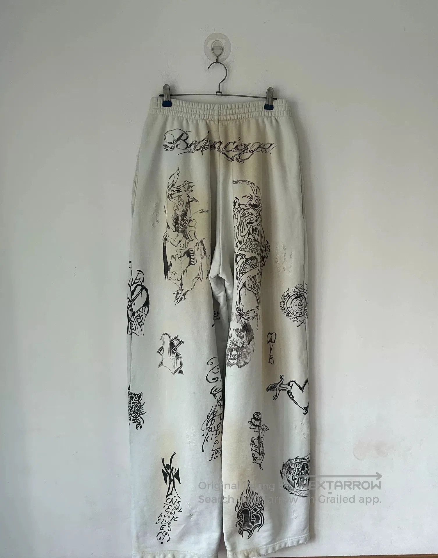 Balenciaga Balenciaga Tattoo Graffiti Pants SS24. Size US 26 / EU 42 - 2 Thumbnail