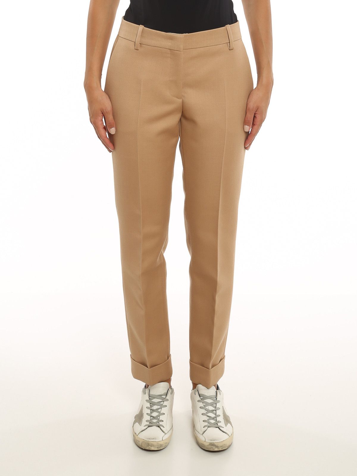Golden Goose o1y0725 Casual Pant in Beige Size 26" / US 2 / IT 38 - 2 Thumbnail