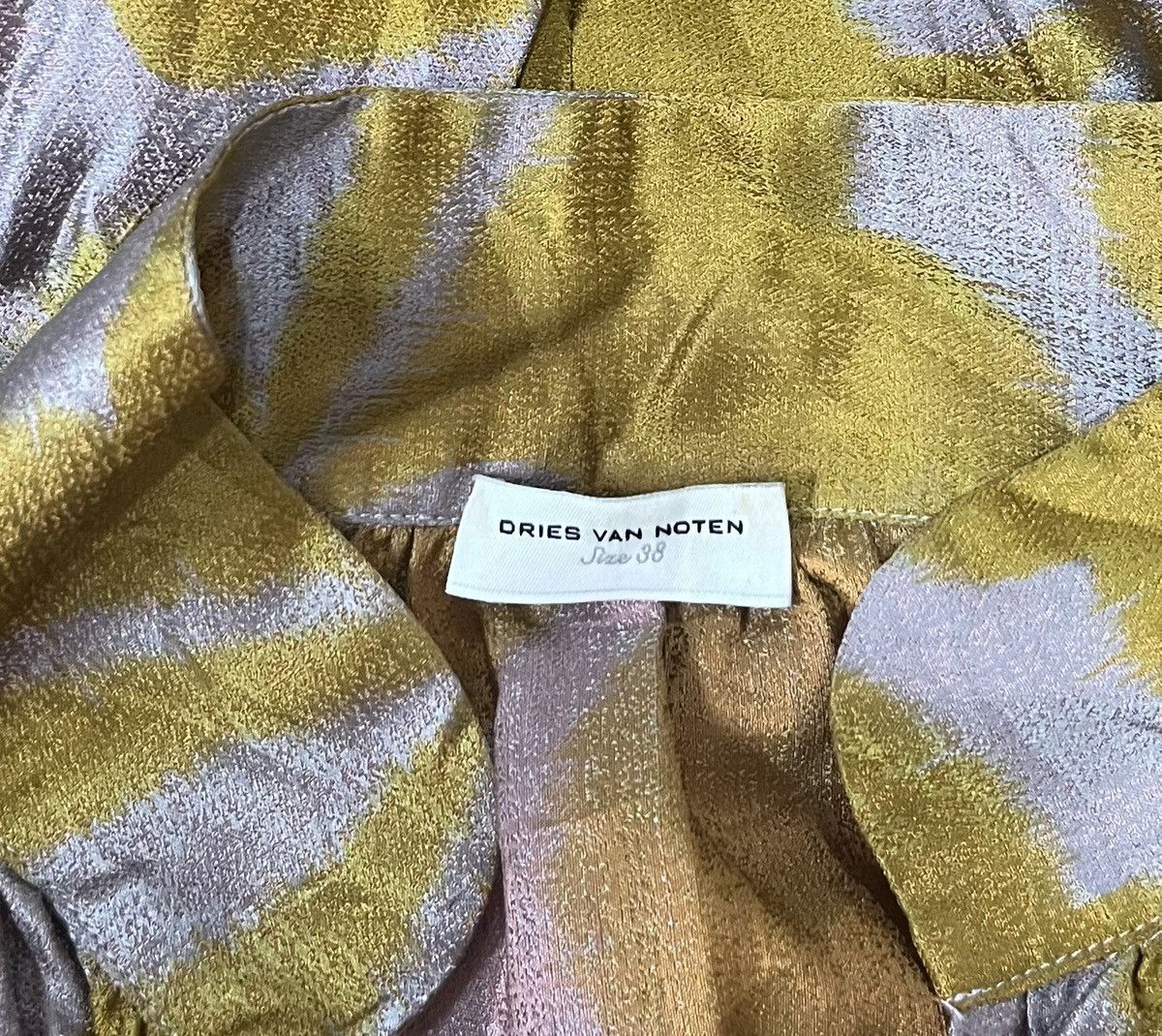 Dries Van Noten *FINAL DROP* Vintage dries van noten silk two tone blouse Size M / US 6-8 / IT 42-44 - 3 Thumbnail