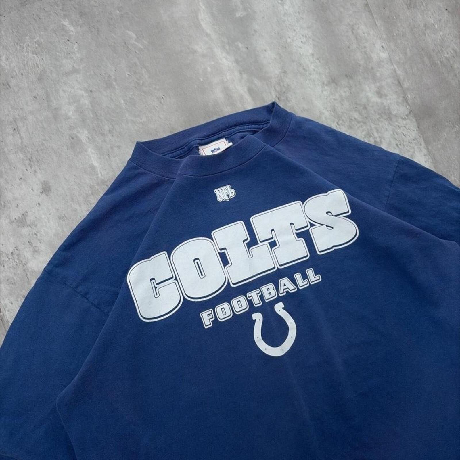 NFL Y2K Blue NFL Indianopolis Colts Football Long Sleeve Shirt Size US L / EU 52-54 / 3 - 5 Thumbnail