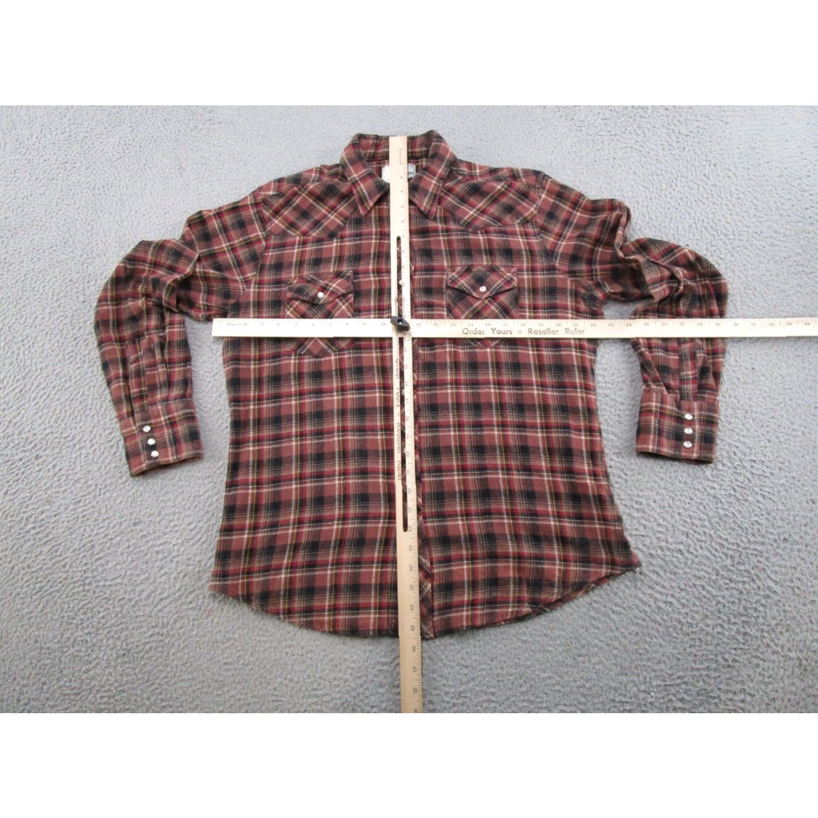 Wrangler VINTAGE Wrangler Wrancher Shirt Men’s L Plaid Western Pearl Snap Cowboy Western Size US L / EU 52-54 / 3 - 3 Thumbnail