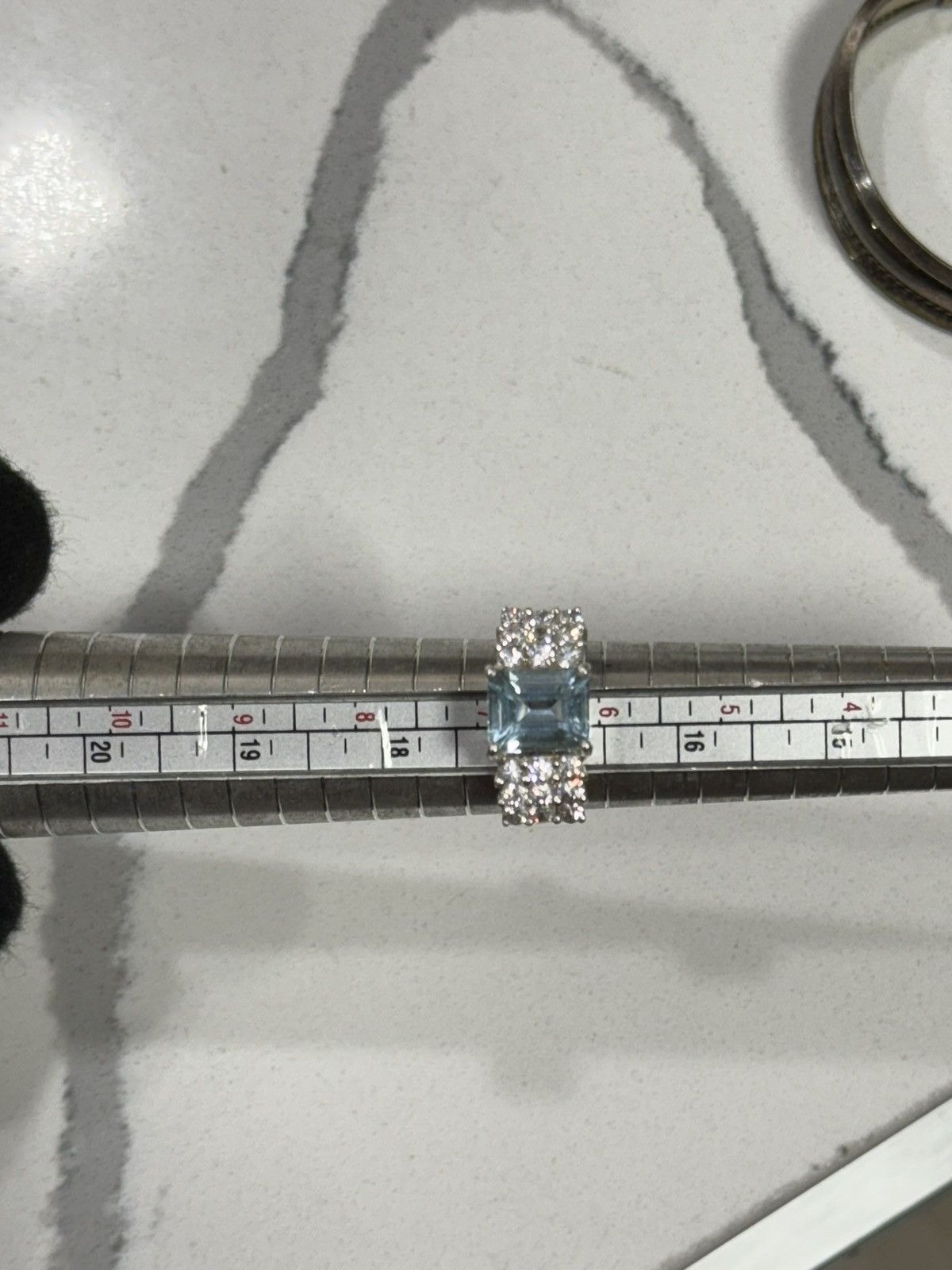 Jewelry Fessenden & Co. silver ring with aquamarine & topaz gems Size ONE SIZE - 3 Thumbnail
