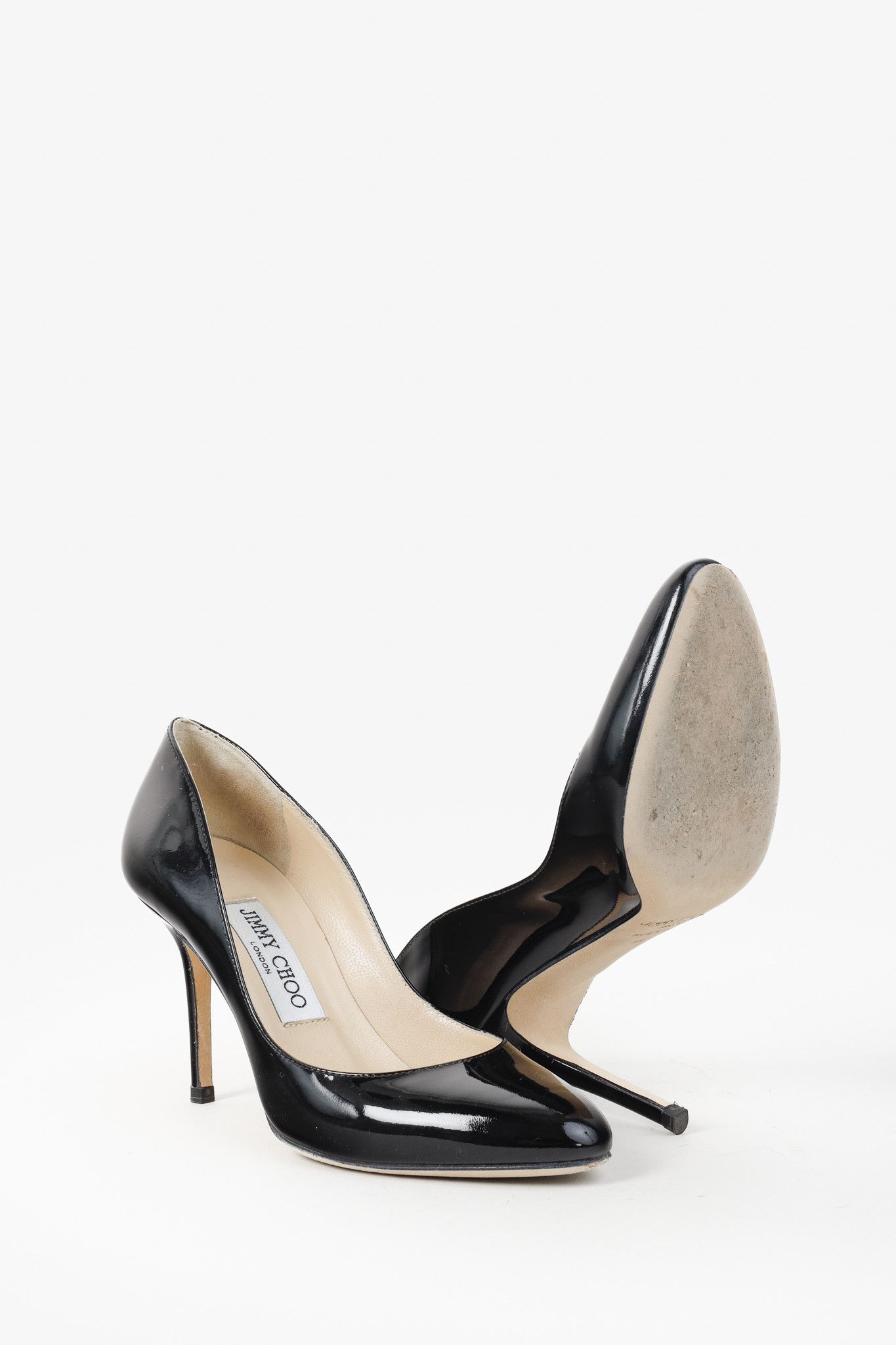 Jimmy Choo Jimmy Choo Gilbert Pump Black Patent Leather Size US 5 / IT 35 - 4 Thumbnail