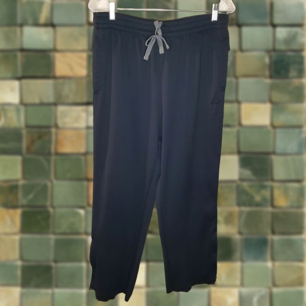 Starter VINTAGE Starter Track Pants Mens L Blue Gray Elastic Waist Activewear Men Gray/Blue 90s or 2000s Men’s Pants Size US 33 - 1 Thumbnail