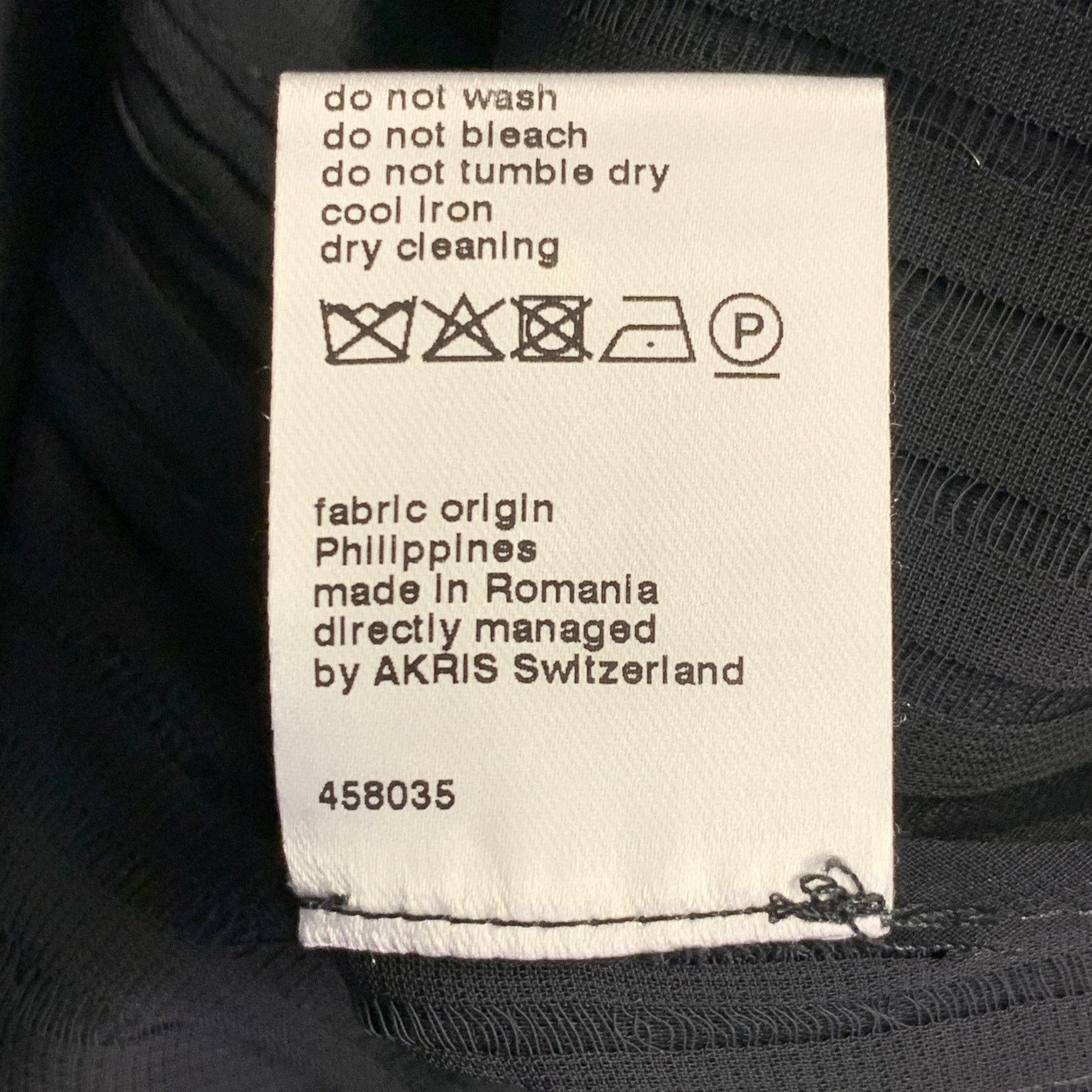 Akris AKRIS Black Polyester Textured Stripe Notch Lapel Blazer Size L / US 10 / IT 46 - 8 Thumbnail