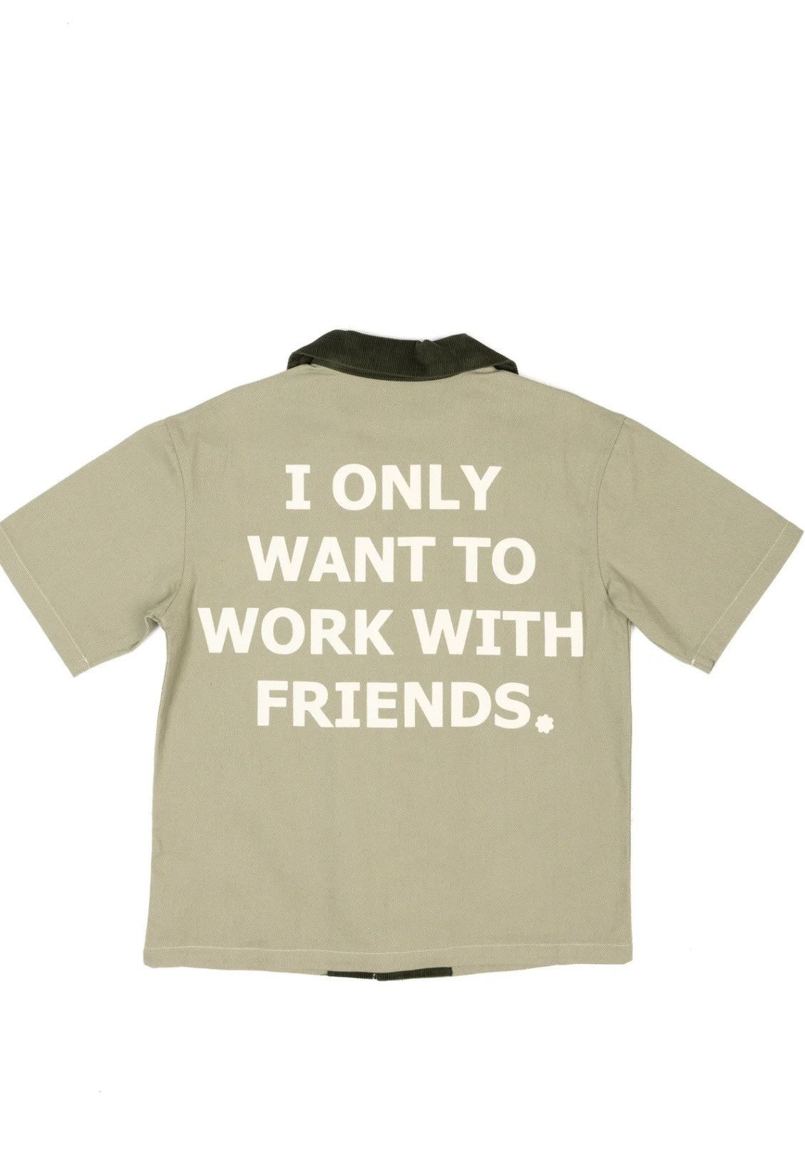 Hypebeast Women’s SILVER SAGE "Hér" WORKSHIRT size small Size S / US 4 / IT 40 - 2 Thumbnail