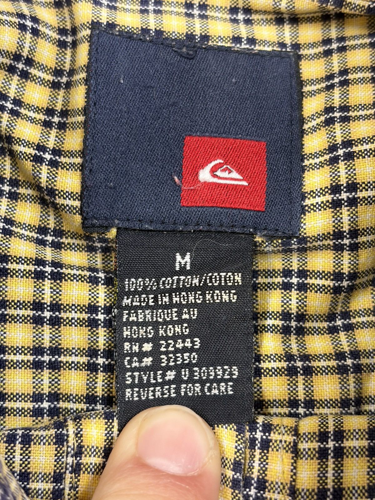 Quiksilver Vintage 90s Quiksilver Shirt Plaid Short Sleeve Button Front Size US M / EU 48-50 / 2 - 8 Thumbnail