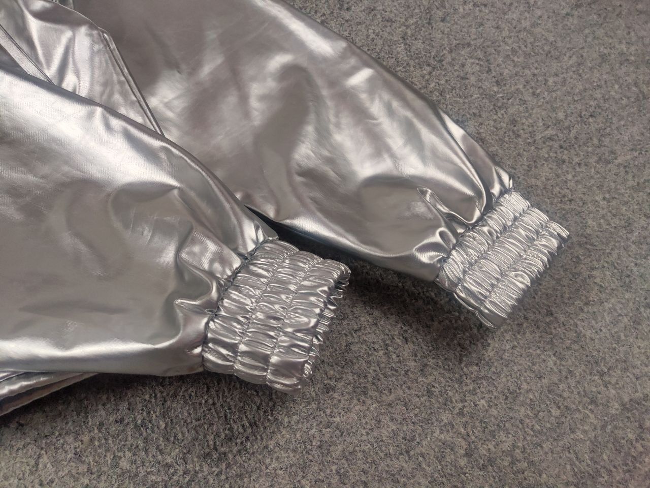 Rains Rains String Design silver foil raincoat Hooded Jacket Size US S / EU 44-46 / 1 - 8 Thumbnail