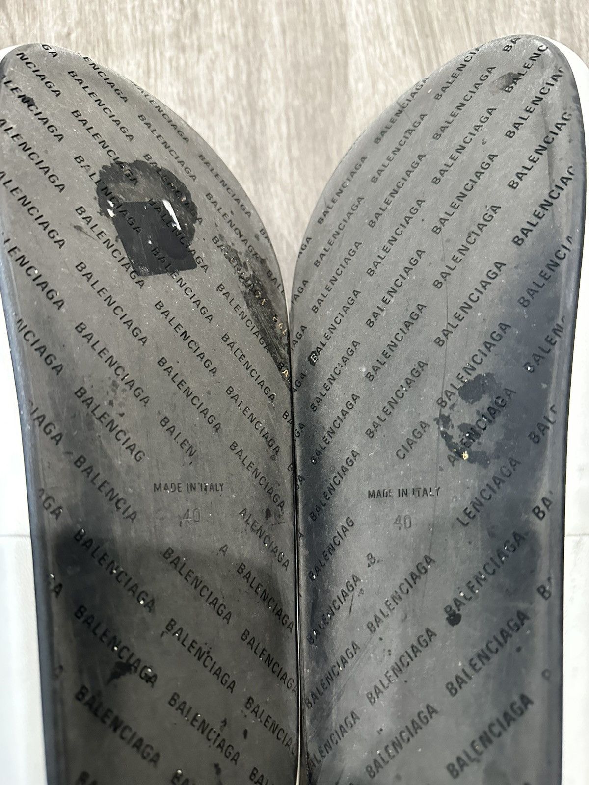 Balenciaga Balenciaga Beater Leather Platform Slides Size US 7.5 / EU 40-41 - 4 Thumbnail