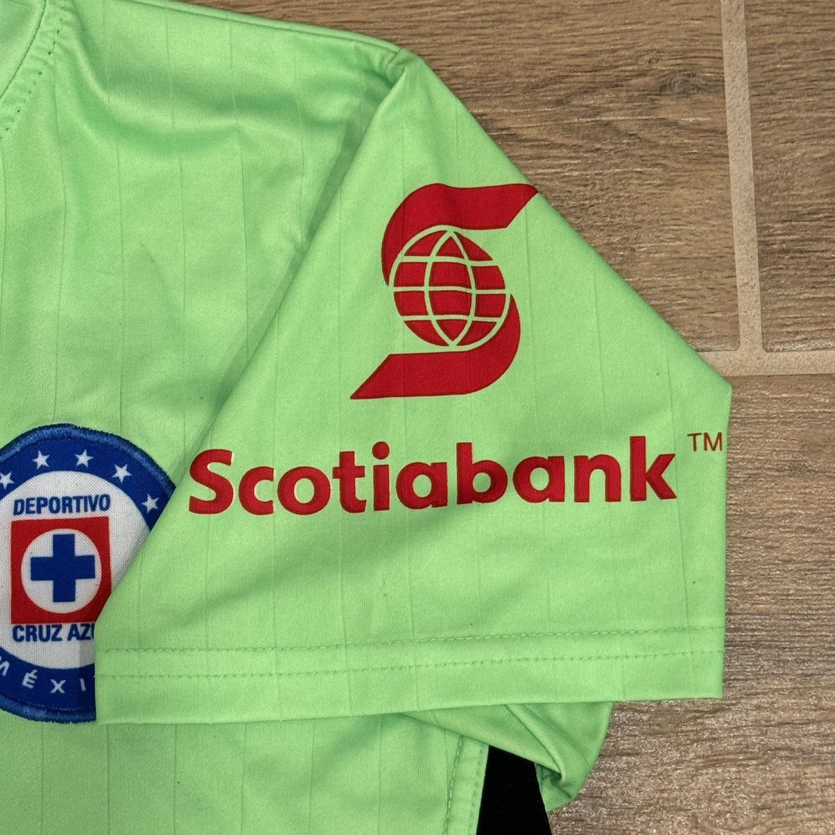 2014/2015 Cemento Cruz Azul Soccer Futbol Green Third Jersey