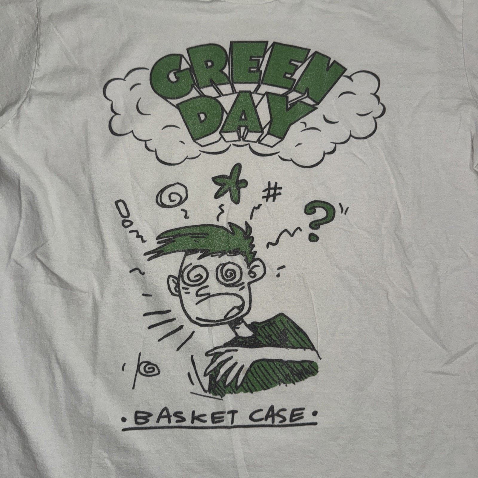 Band Tees Green Day Basket Case Graphic Band T-Shirt White L 21x27 Size US L / EU 52-54 / 3 - 2 Thumbnail