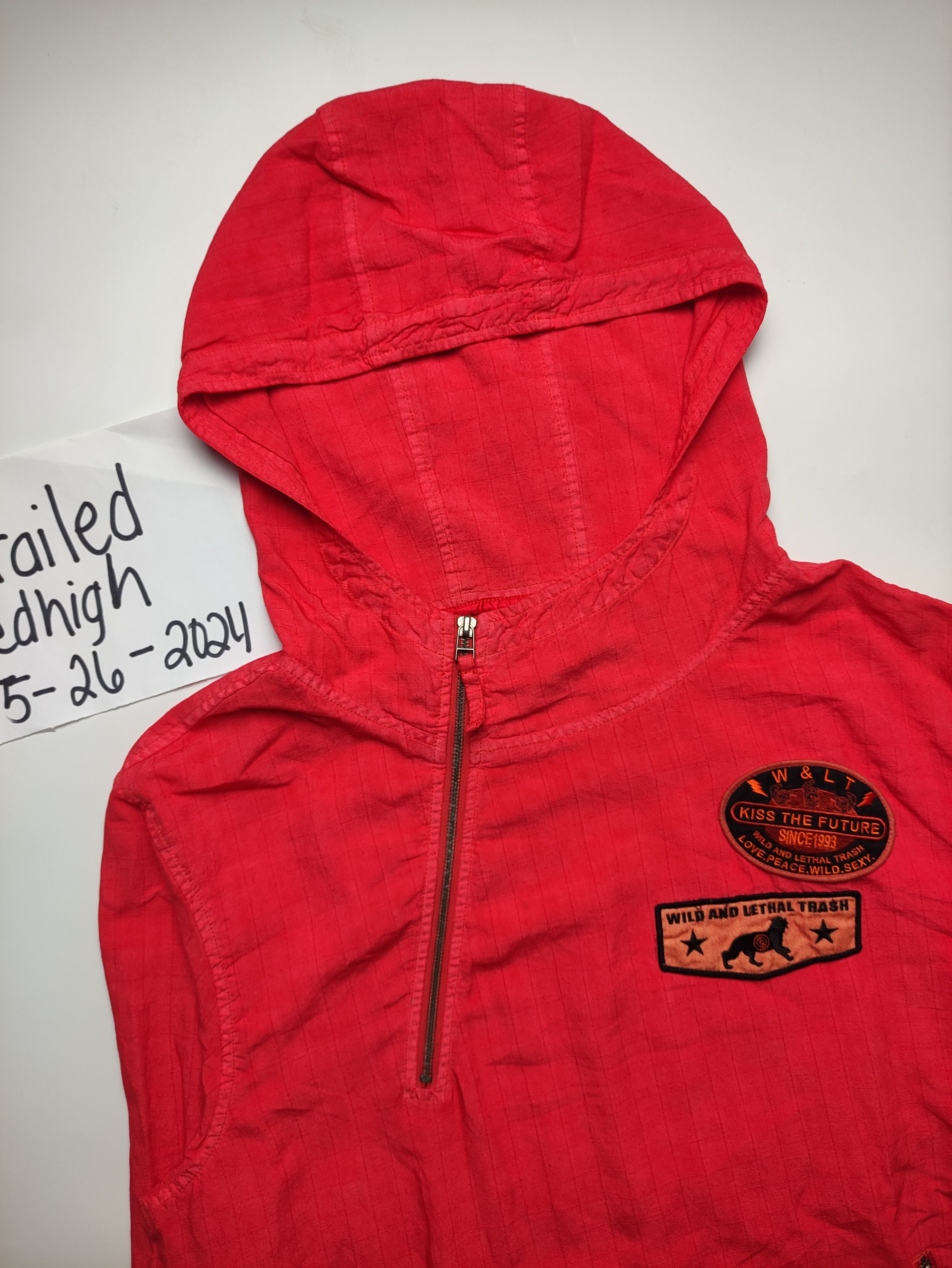 W&LT WALTER VAN BEIRENDONCK - W&LT - PATCHES DYED HOODED JAKCET Size US M / EU 48-50 / 2 - 3 Thumbnail