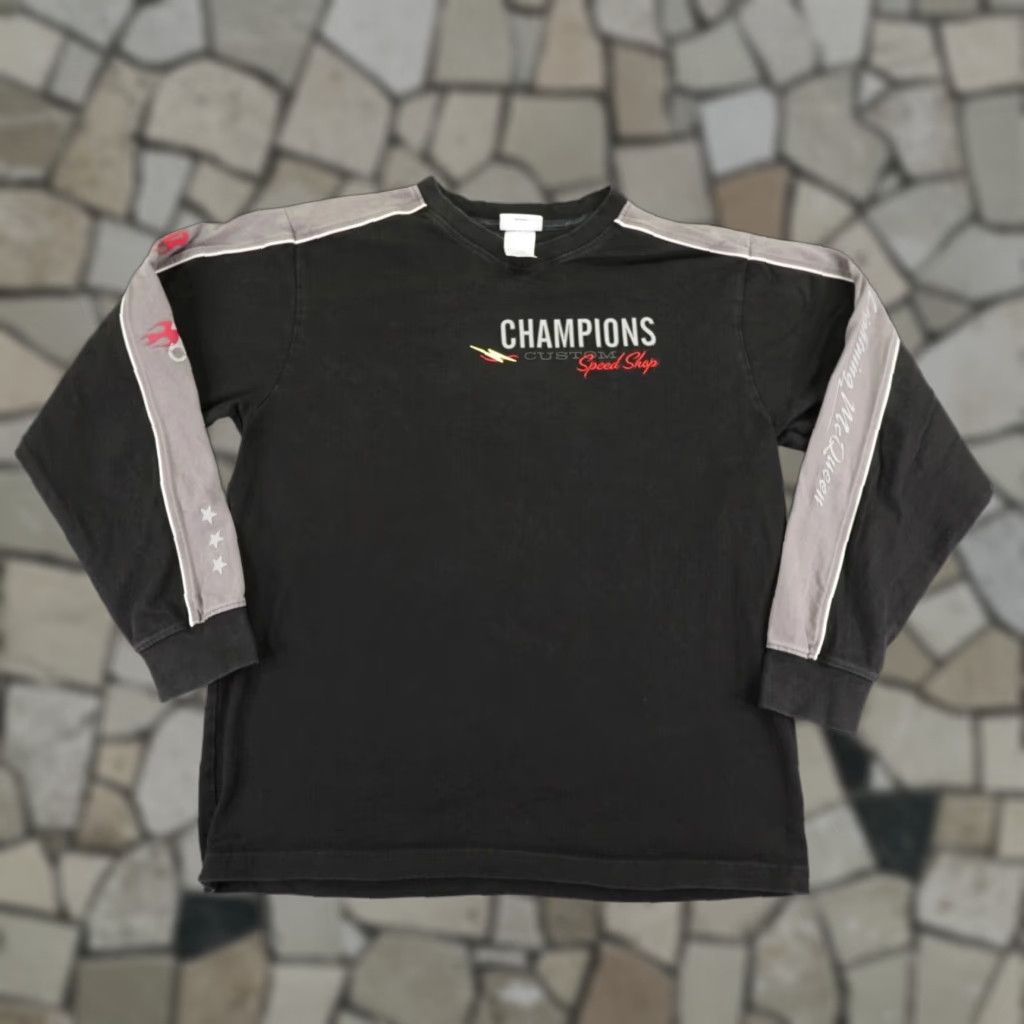 Disney Disney Cars Shirt Mens Large Black Radiator Springs Logo Embroidered Cotton T‑Shirt 90s Style Fans Mens Long Sleeve Crewneck Size US L / EU 52-54 / 3 - 1 Thumbnail