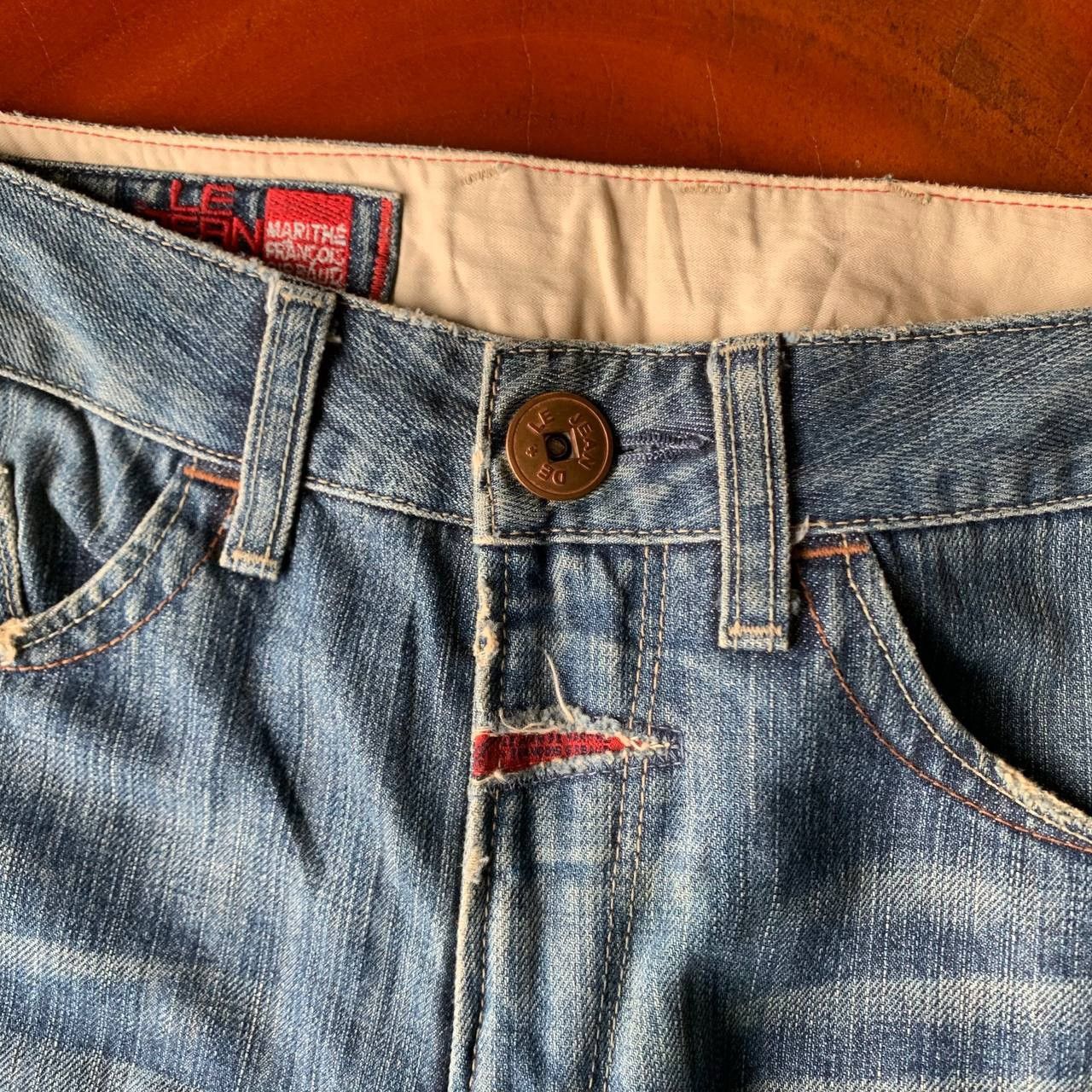 Marithe + Francois Girbaud Distressed Marithe Francois Girbaud MFG Blue Denim Pants Size US 33 - 7 Thumbnail