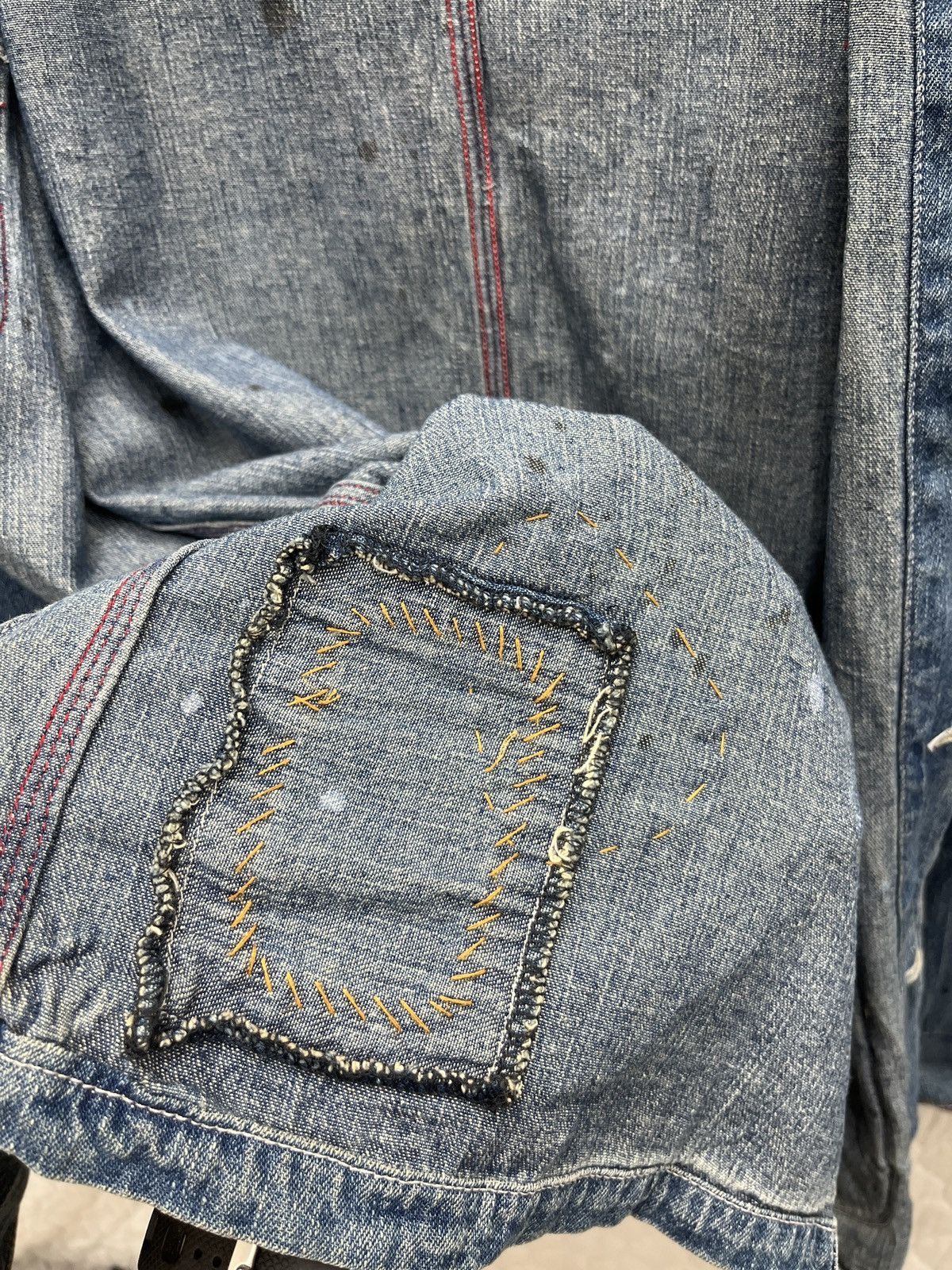 KOJIMA GENES 🔥🔥🔥ARCHIVE M2 SQUARED DENIM CHORE JACKET Size M / US 6-8 / IT 42-44 - 15 Thumbnail