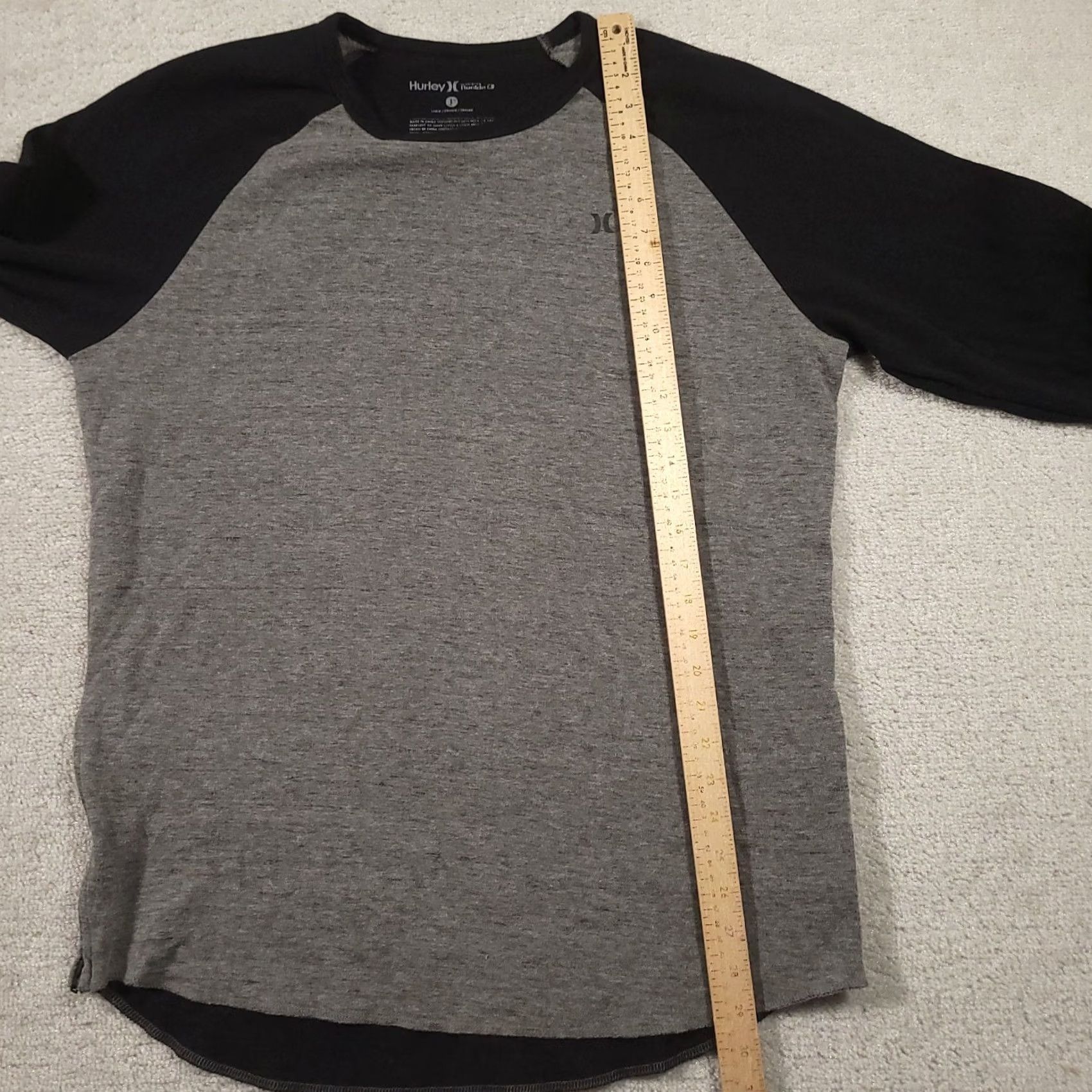 Hurley Hurley x Buckle Raglan Long Sleeve Shirt Men’s L Gray Black Size US L / EU 52-54 / 3 - 5 Thumbnail