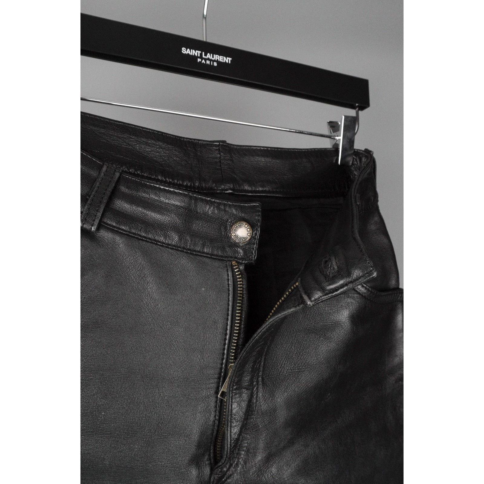 Levi's Levis black leather women’s vintage pants Size 28" / US 6 / IT 42 - 8 Thumbnail
