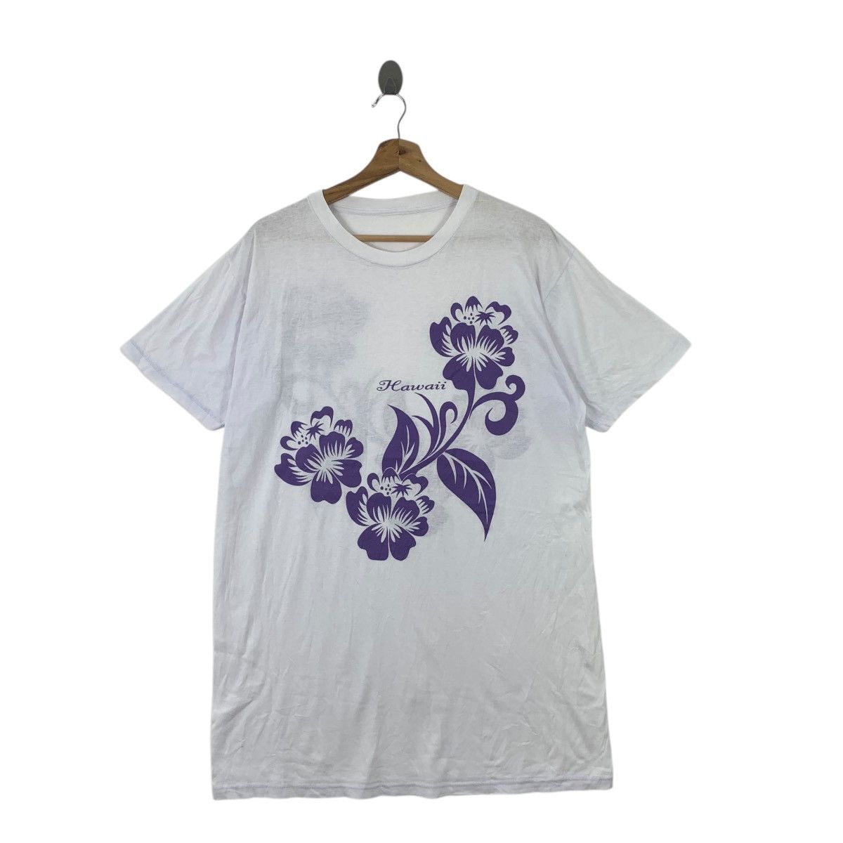 Vintage 90’ HAWAII FLOWER HIBISCUS Single Stitches