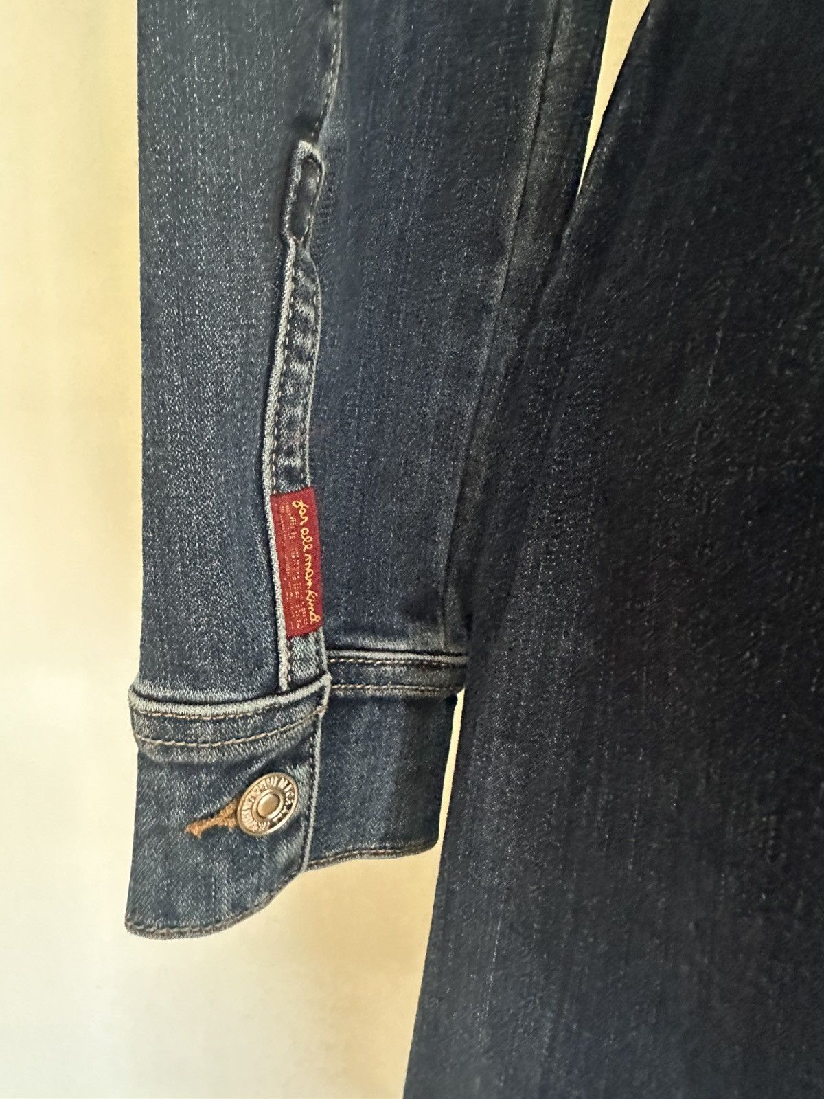 7 For All Mankind 7 FOR ALL MANKIND Washed Mini Denim Shirtdress Size S / US 4 / IT 40 - 10 Thumbnail