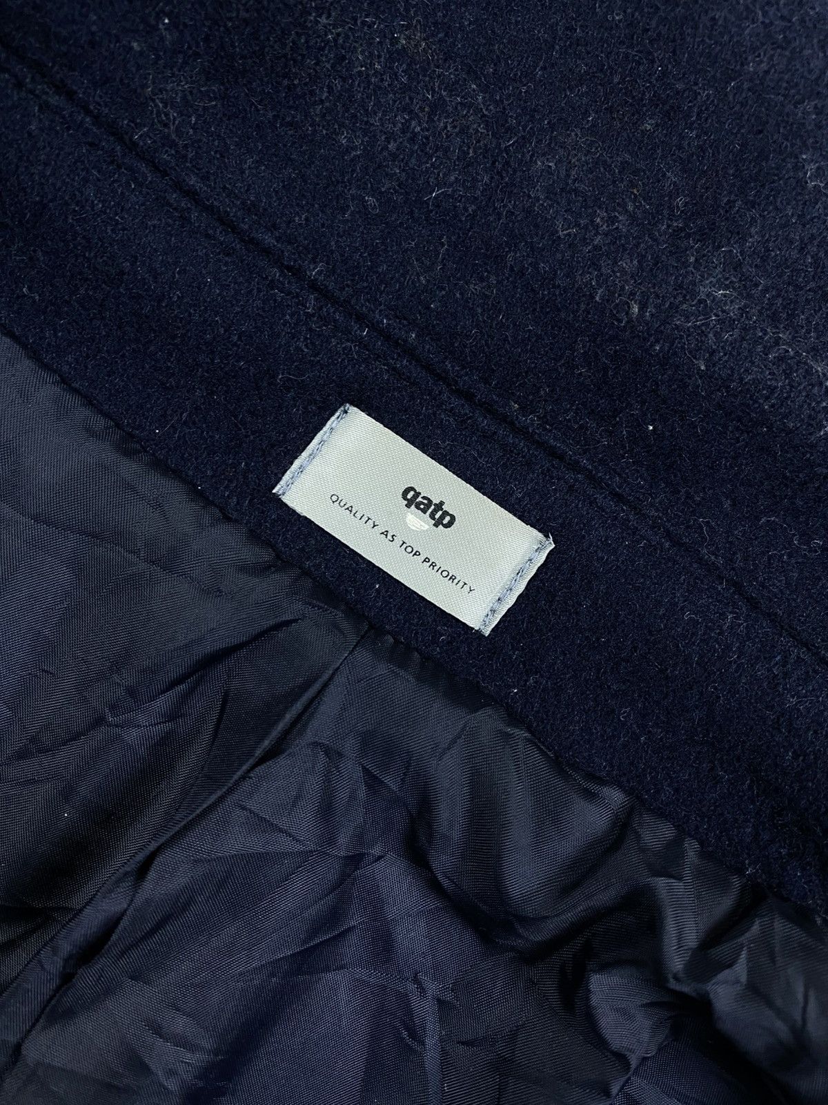 Porter Vintage QATP Porter Company Navy Wool Blend Peacoat Jacket Size US M / EU 48-50 / 2 - 8 Thumbnail