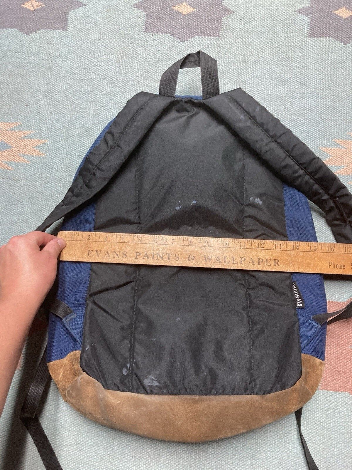 Vintage Jansport originals backpack suede leather bottom 3 pocket Size ONE SIZE - 12 Thumbnail