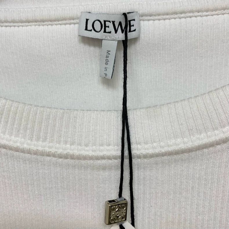 Loewe LOEWE White long-sleeved T-shirt Size XL / US 12-14 / IT 48-50 - 2 Thumbnail