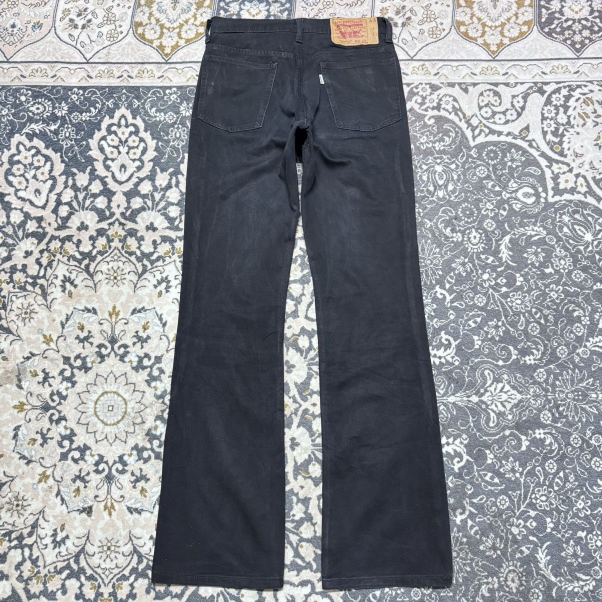 Levi's Vintage Levis 517 Black Denim Flare Jeans Hedi Slimane Size US 30 / EU 46 - 10 Thumbnail