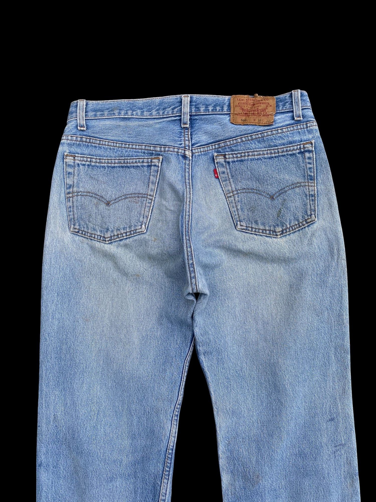 Levi's Vintage 1993 Levis 501 dirty lightwash distressed W33x28.5 Size US 33 - 8 Thumbnail